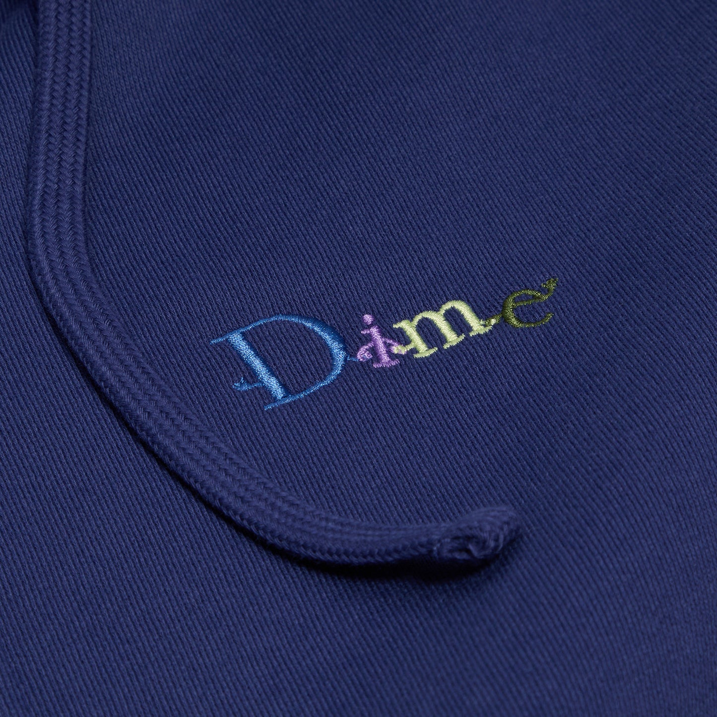 Dime Friends Zip Hoodie (Night Blue)