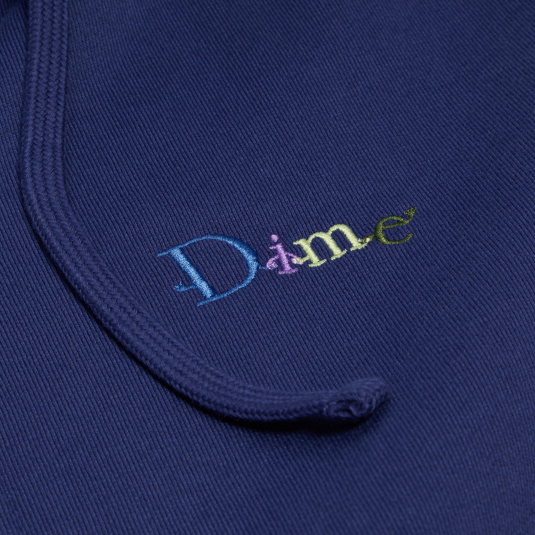 Dime Friends Zip Hoodie (Night Blue)