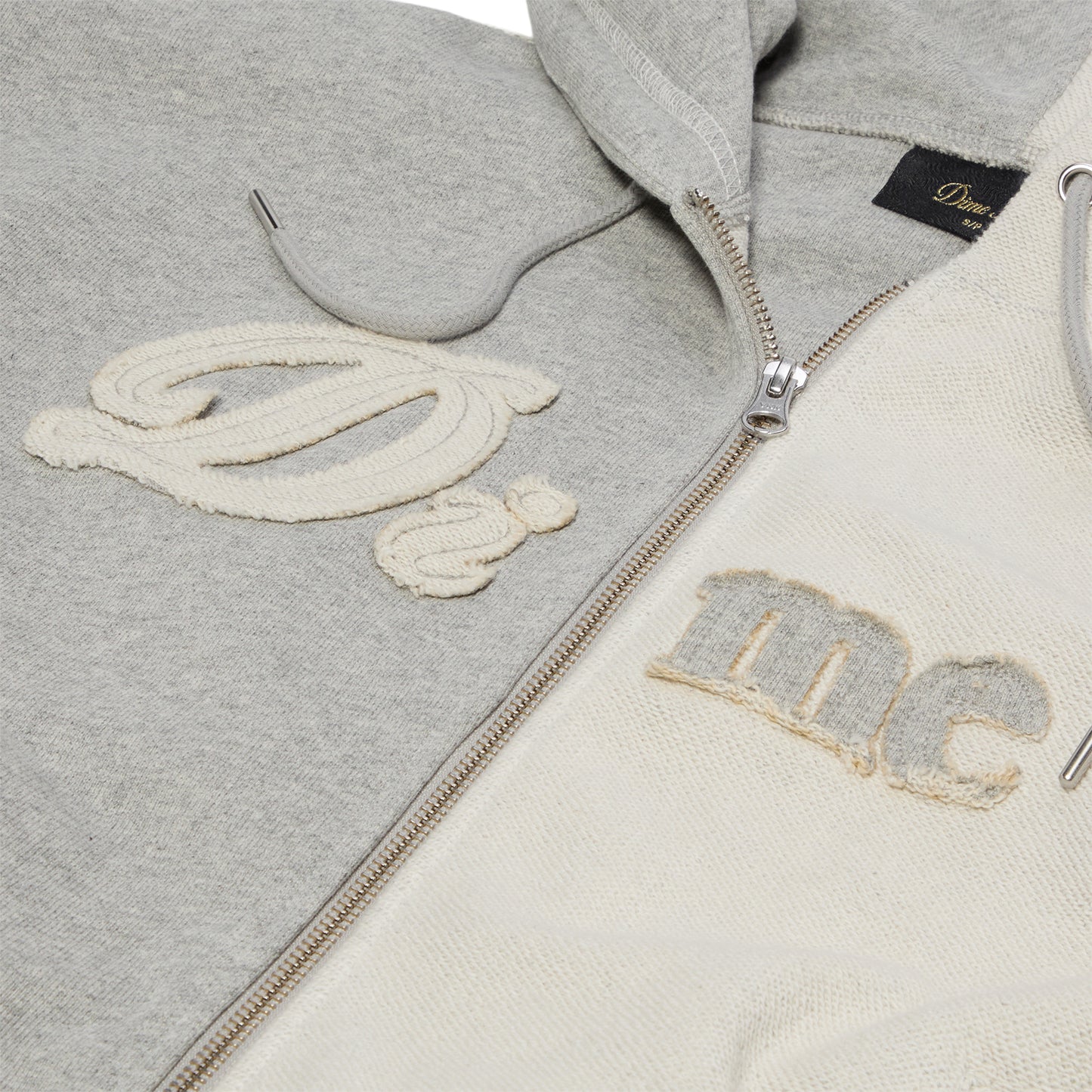 Dime Reverse French Terry Zip Hoodie (Heather Gray)