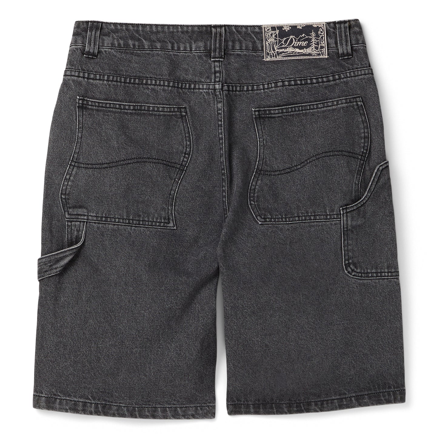 Dime Classic Denim Shorts (Faded Black)