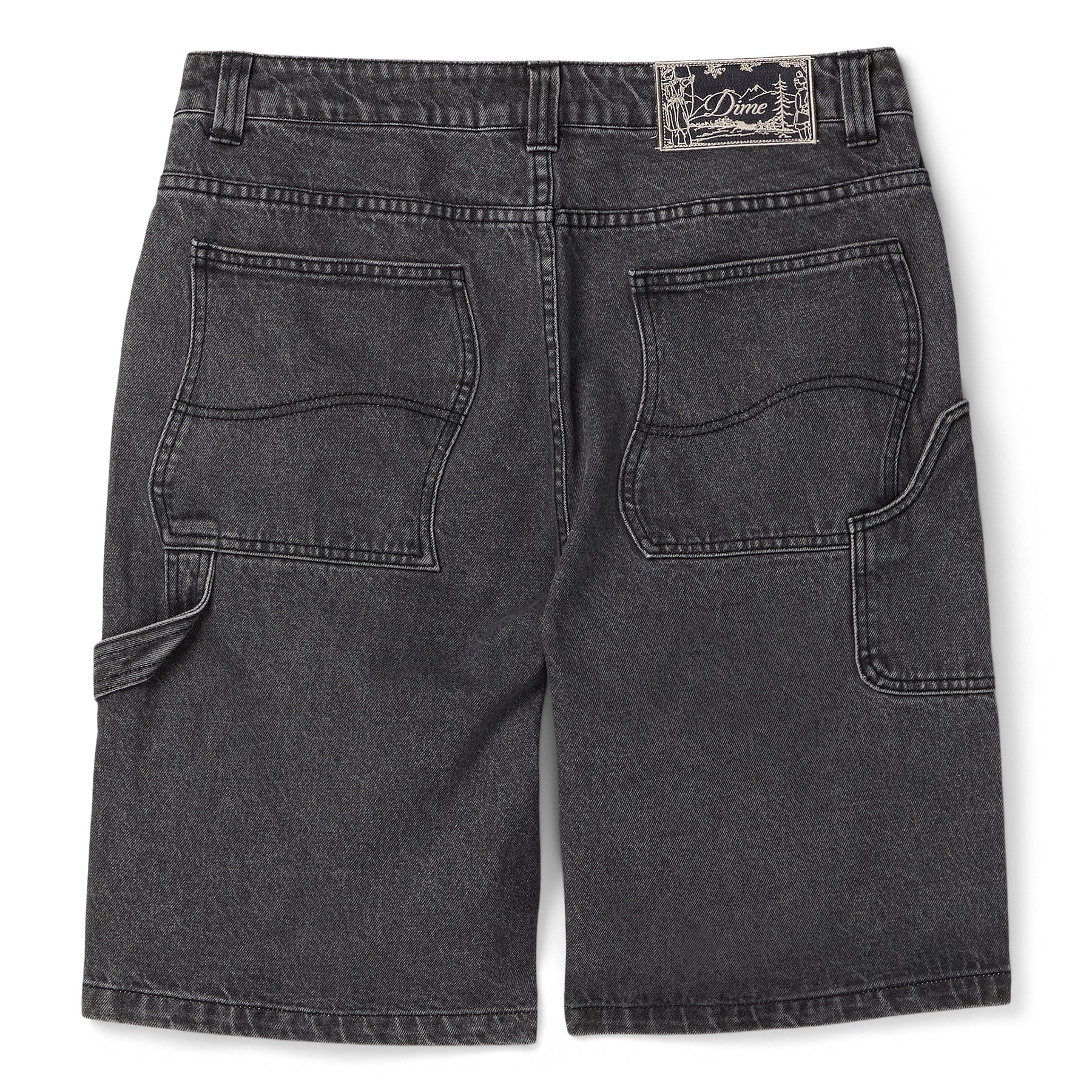 Dime Classic Denim Shorts (Faded Black)