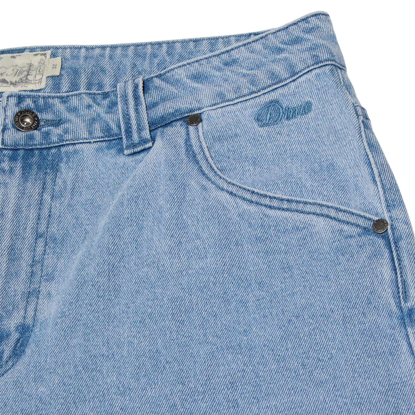Dime Classic Denim Shorts (Blue Washed)
