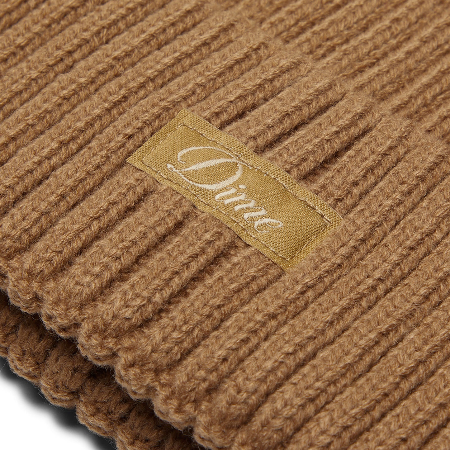 Dime Cursive Rib Beanie (Coffee)