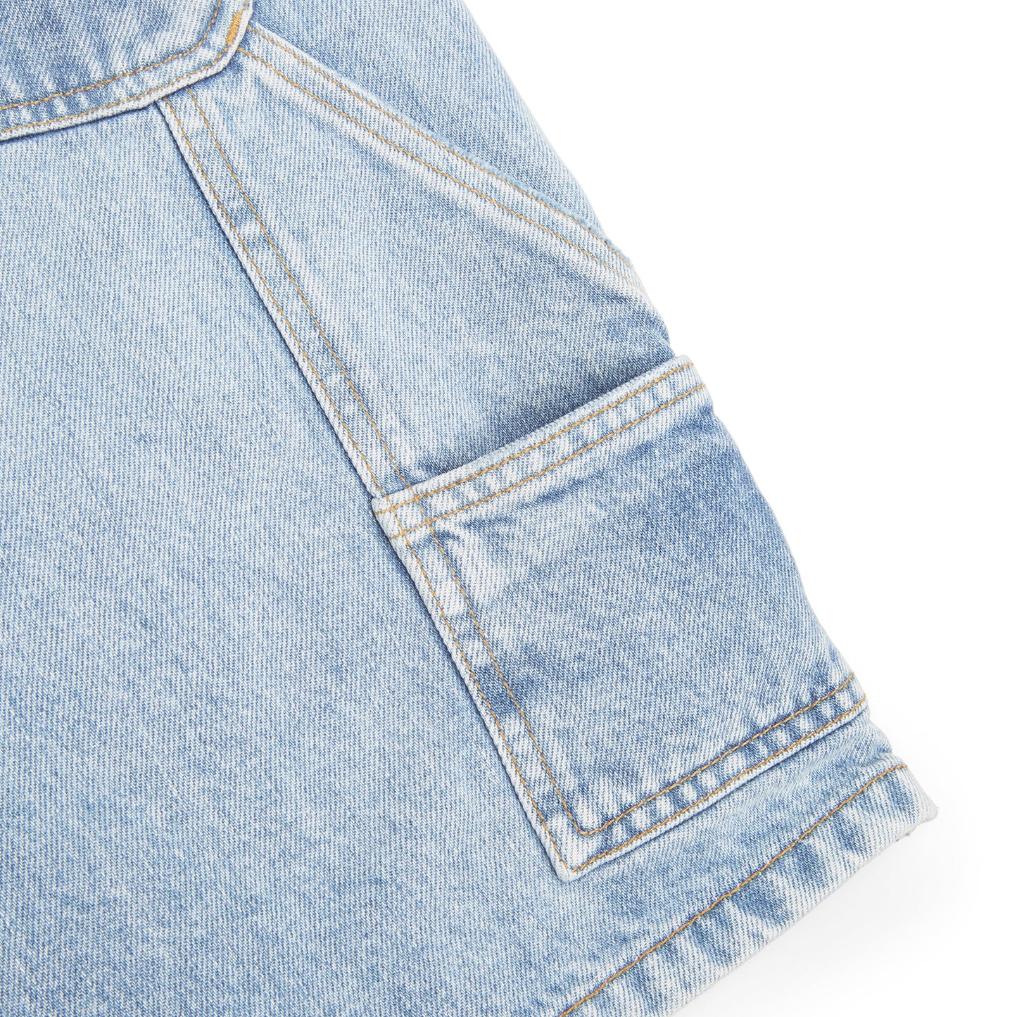 Carhartt WIP Double Knee Short (Blue (Heavy Worn Bleached))