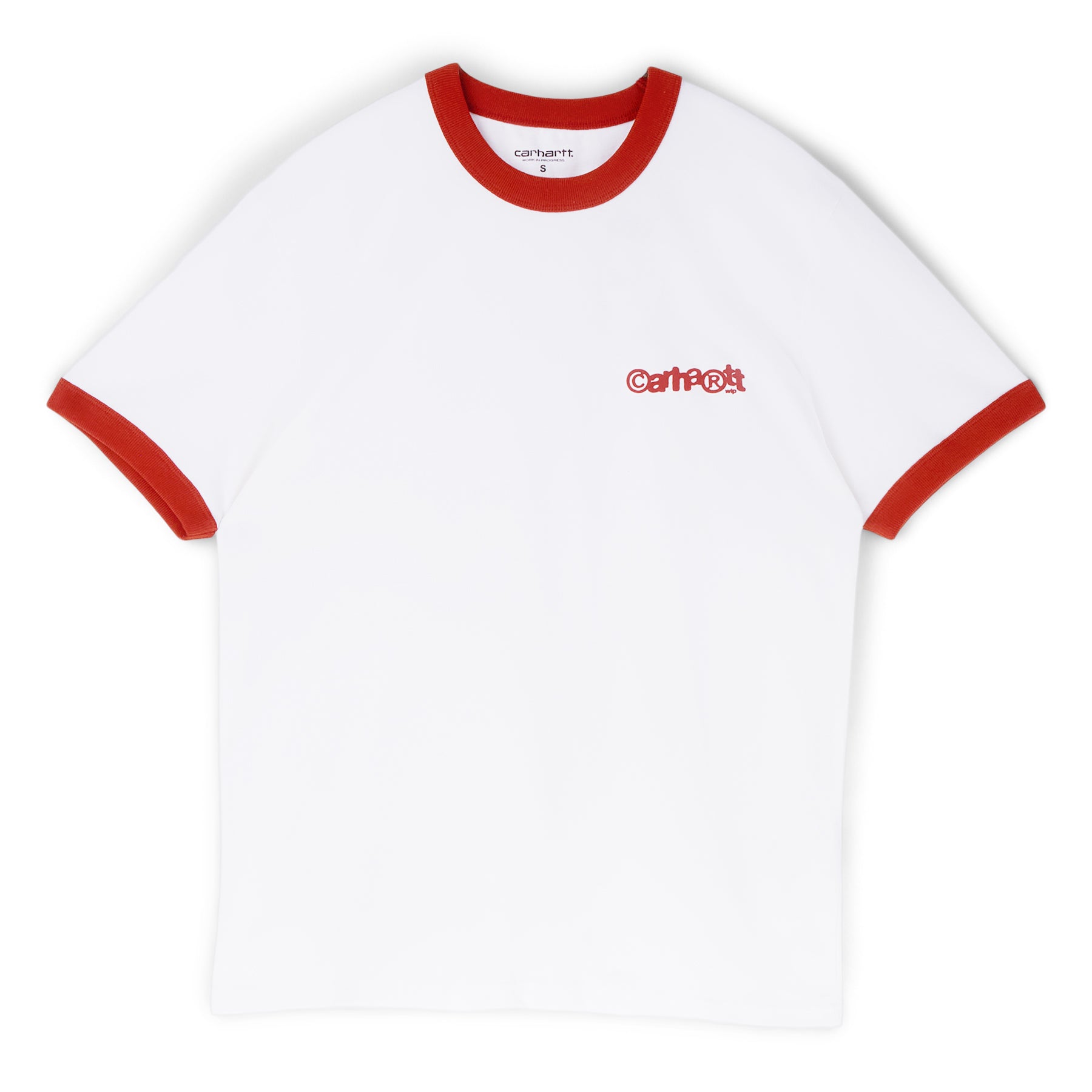 Carhartt WIP S/S Ip Ringer T-Shirt (White / Red / Red) – CNCPTS