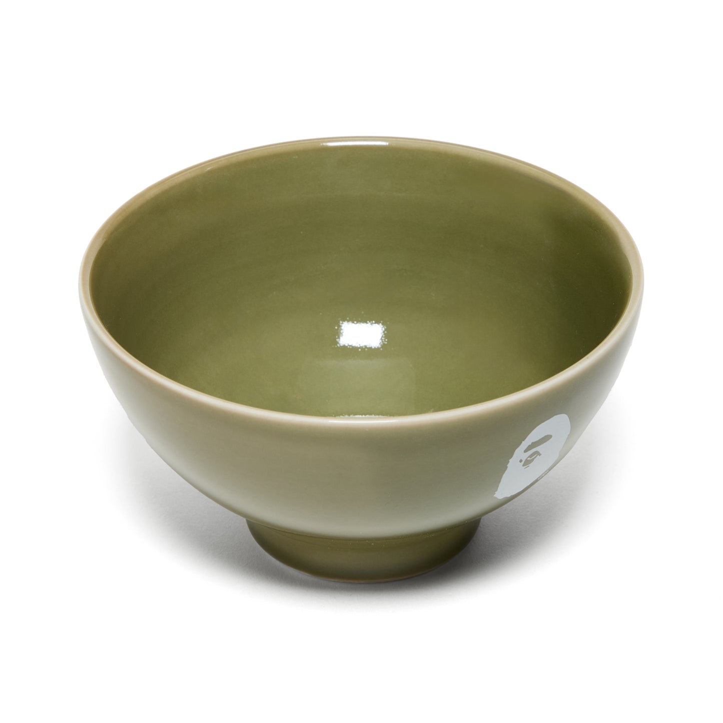 A Bathing Ape Logo Porcelain Soup Bowl (Green)