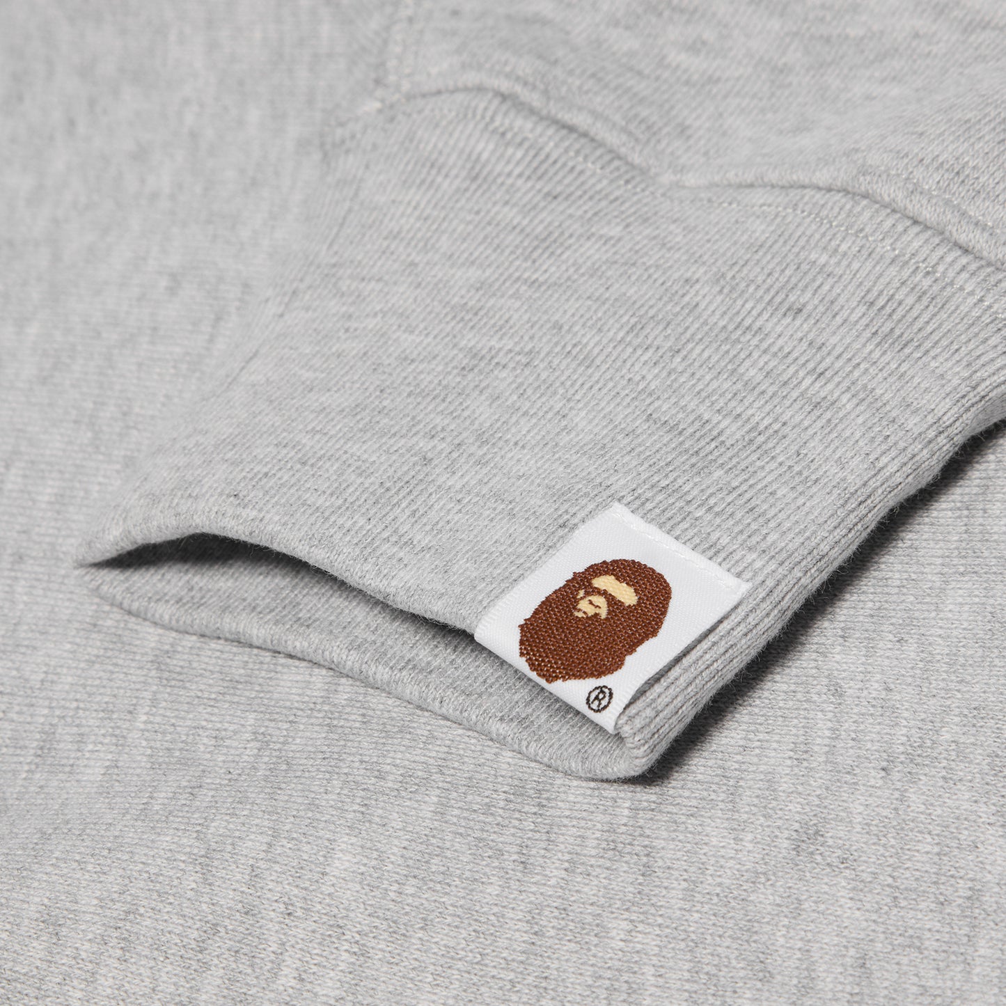 A Bathing Ape Map Camo College Relax Fit Crewneck Sweatshirt (Grey)