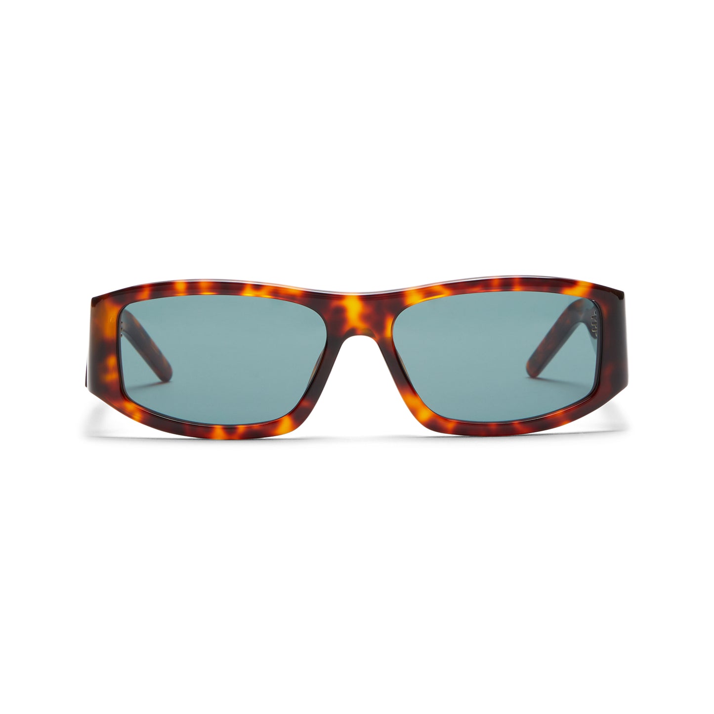 Casablanca Tortoiseshell Rectangular Comb Sunglasses (Brown)