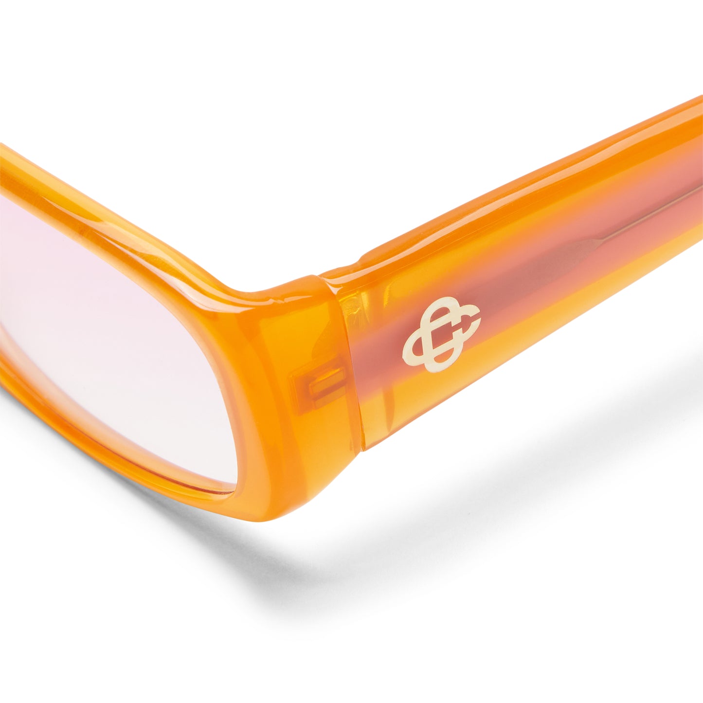 Casablanca Oval Stripe Sunglasses (Orange/Pink)