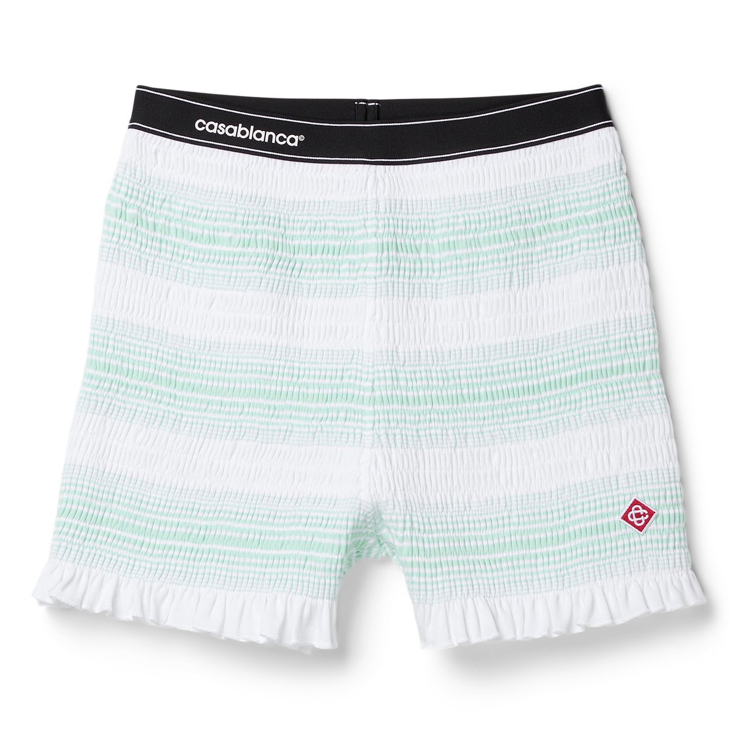 Casablanca Striped Shirred Shorts (Organic)