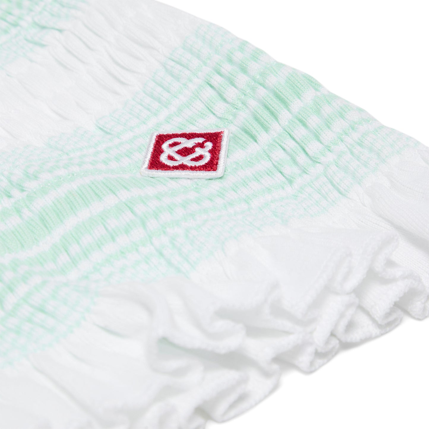 Casablanca Striped Shirred Shorts (Organic)