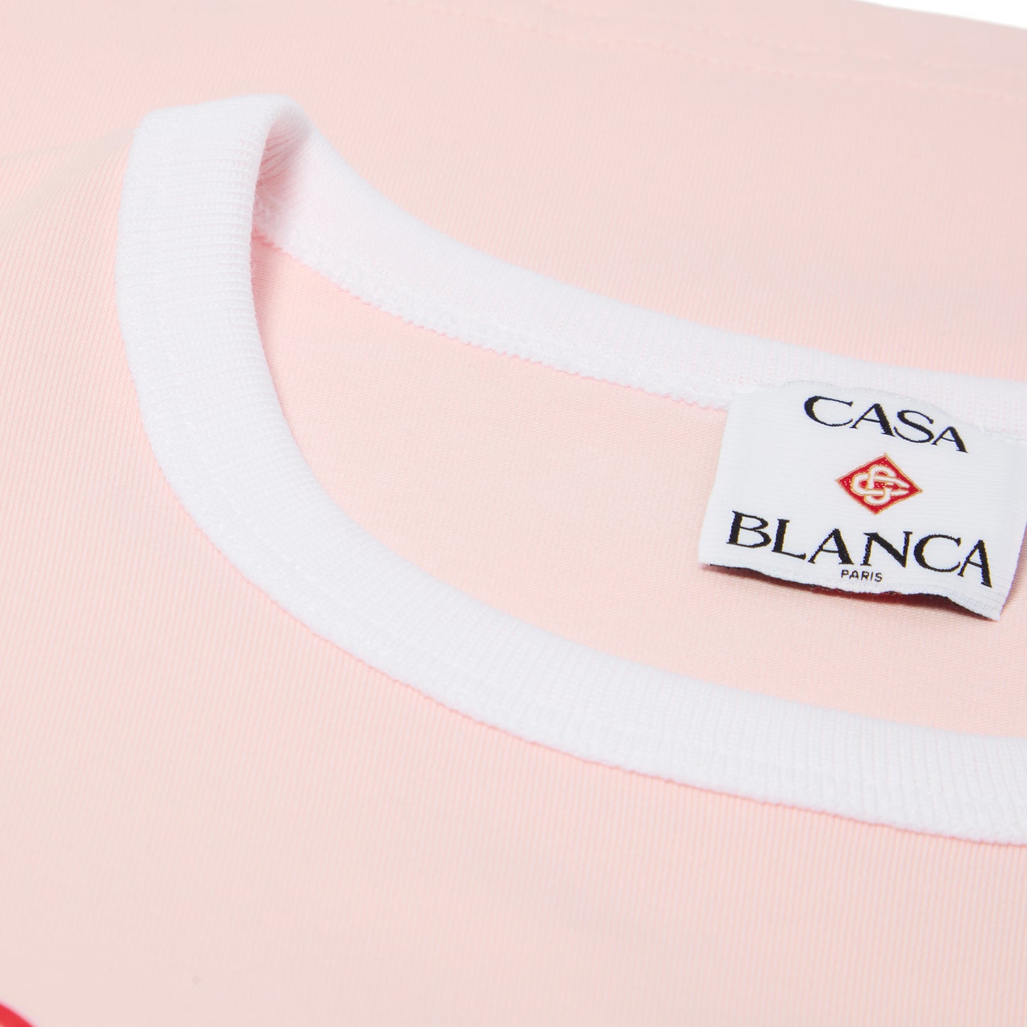 Casablanca Mushroom Emblem Cropped Tee (Pink)