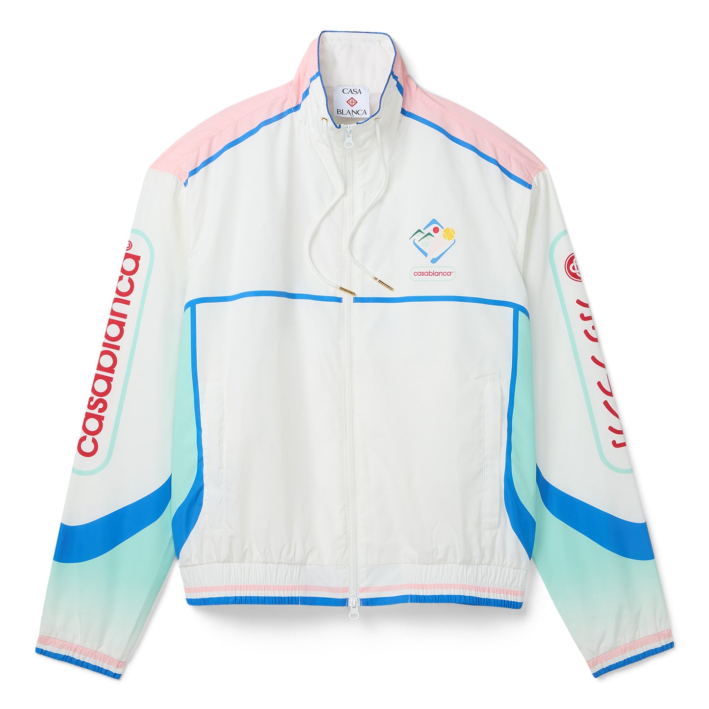 Casablanca Casa Sportif Windbreaker Jacket (White)