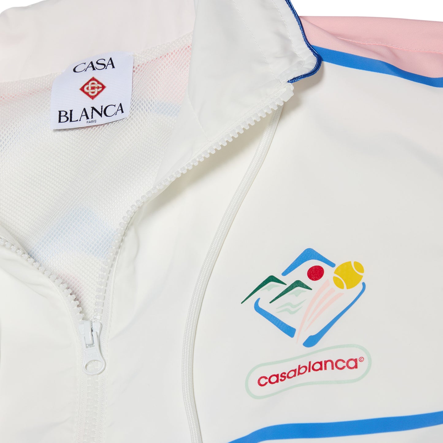 Casablanca Casa Sportif Windbreaker Jacket (White)