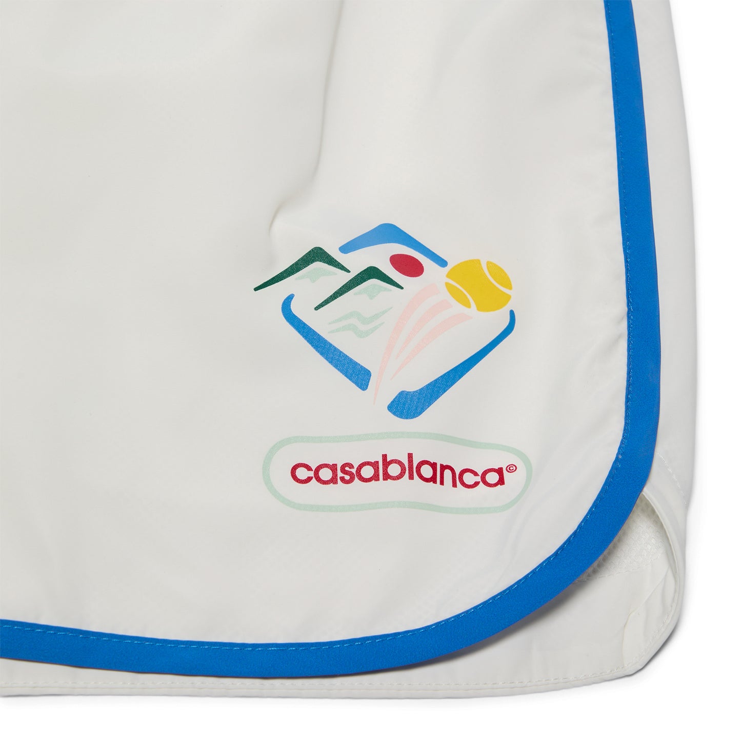 Casablanca Casa Sportif Windbreaker Shorts (White)