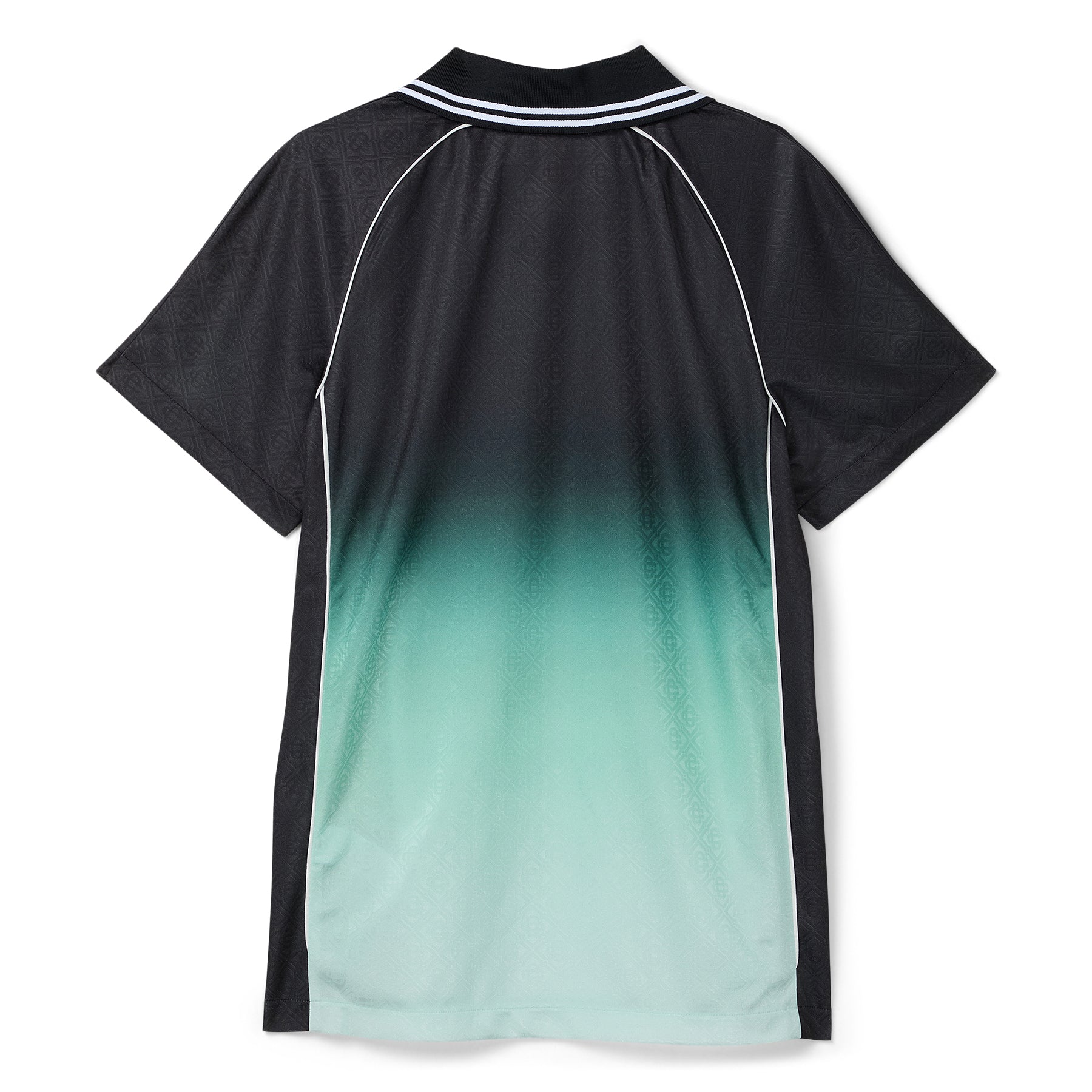 Casablanca Gradient Monogram Jacquard Football Shirt (Black/Green)
