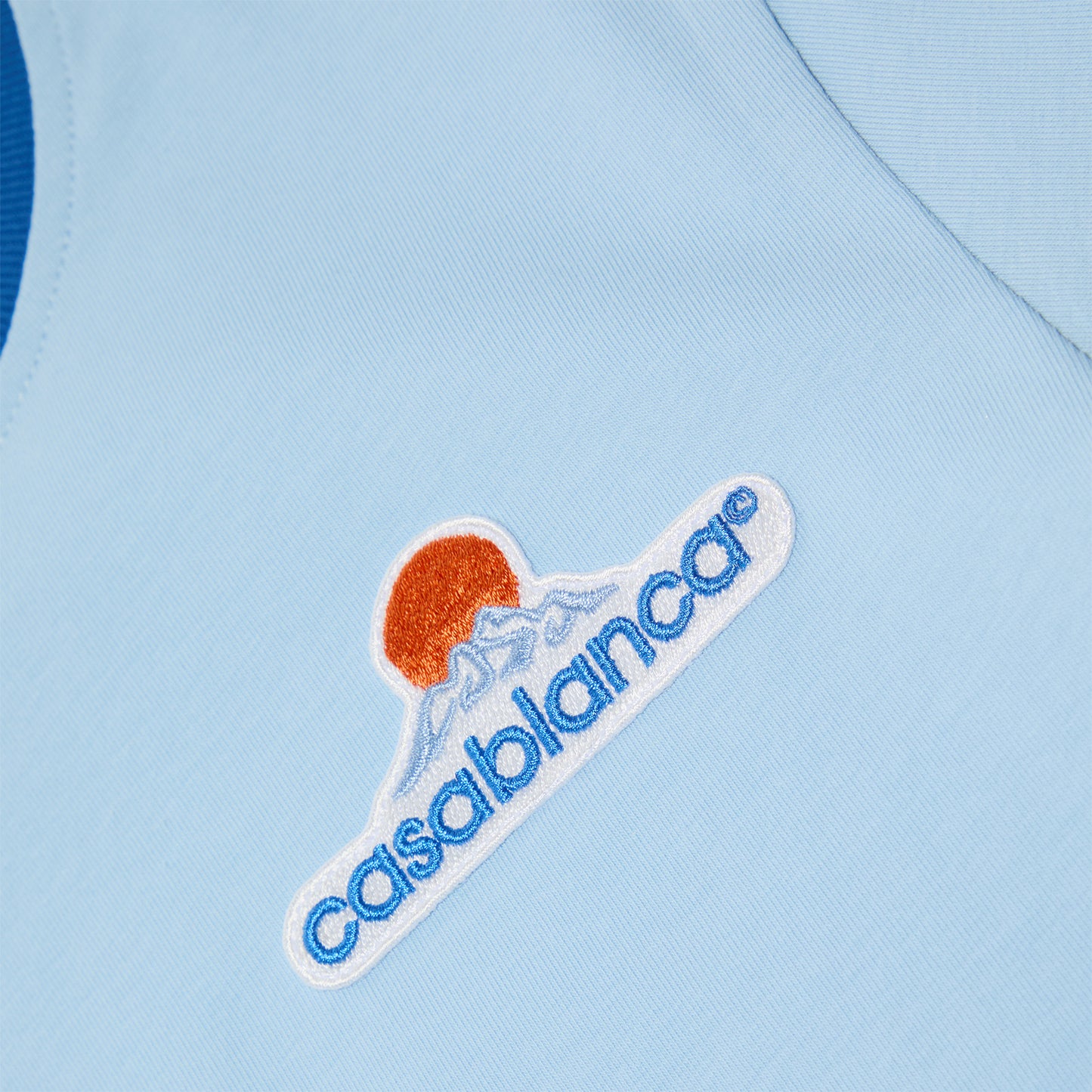 Casablanca Montagne Cropped Tee (Blue)