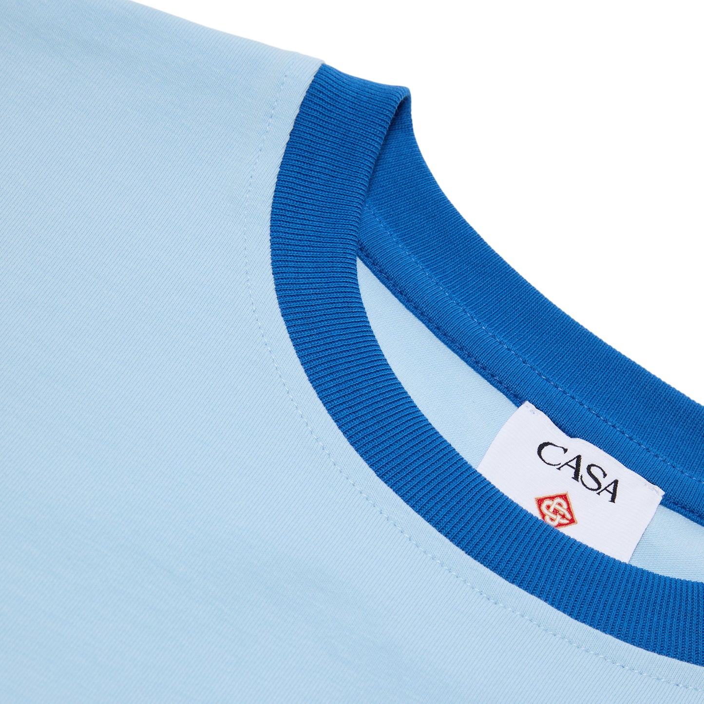 Casablanca Montagne Cropped Tee (Blue)