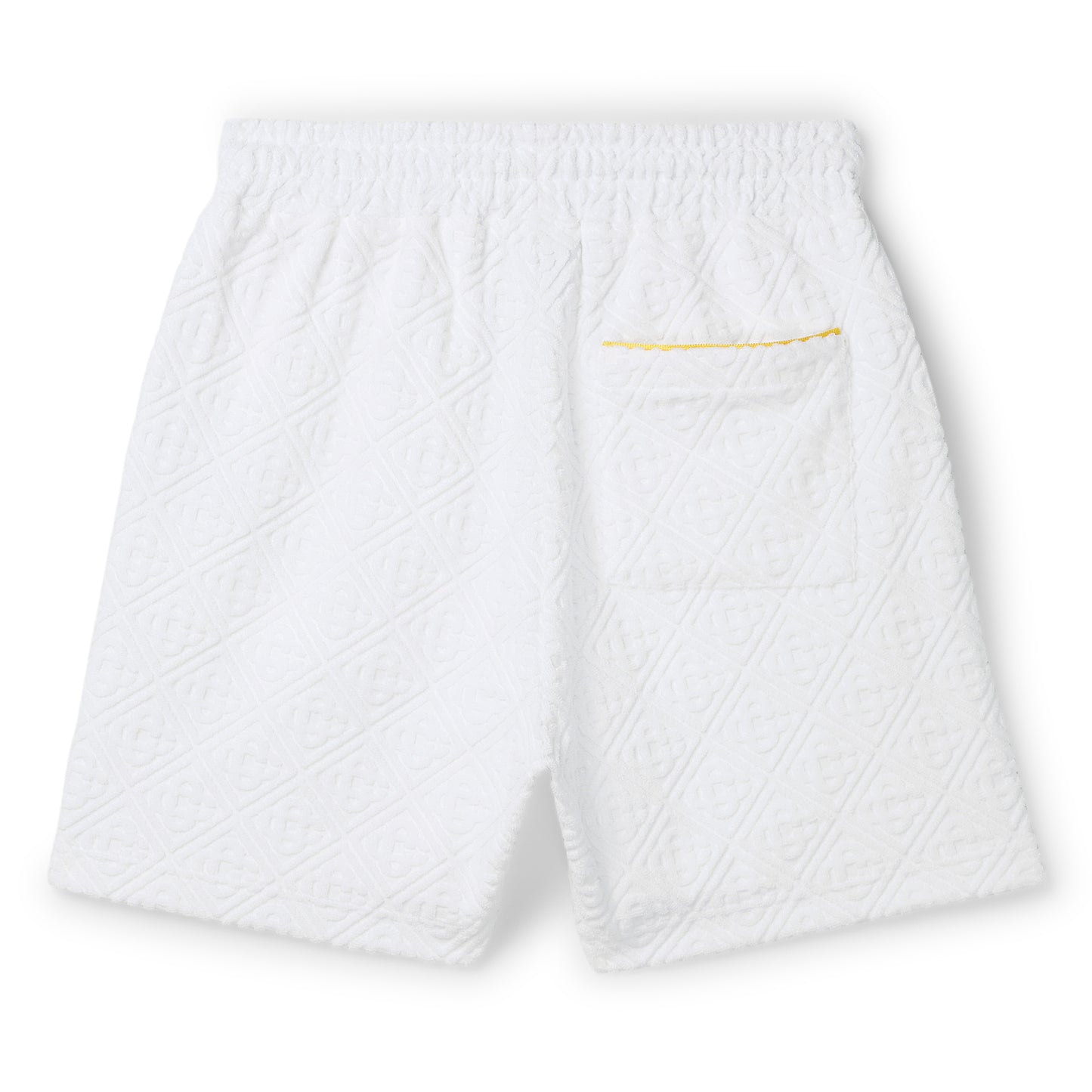 Casablanca Monogram Jacquard Towelling Shorts (White)