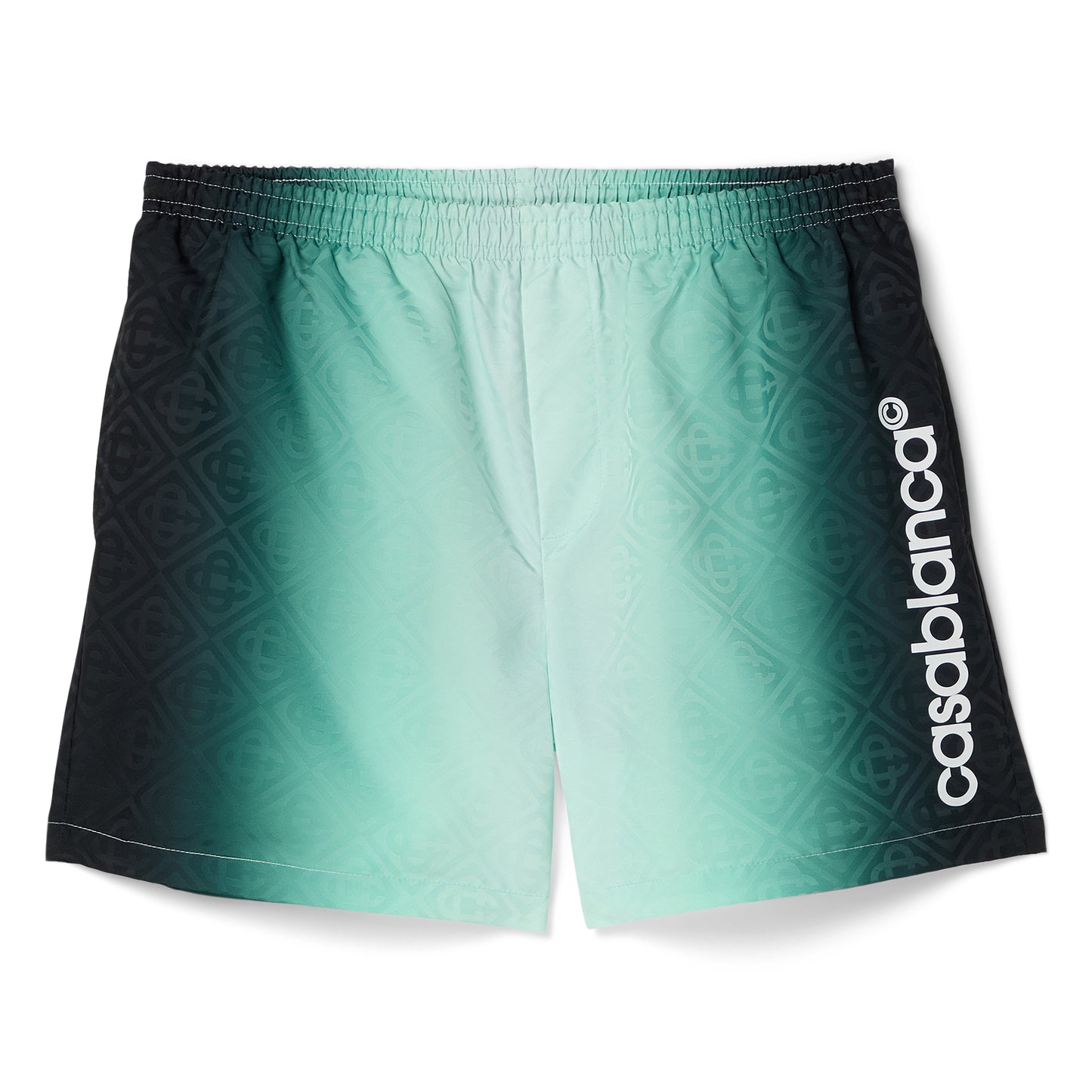 Casablanca Gradient Monogram Jacquard Swim Shorts (Black)