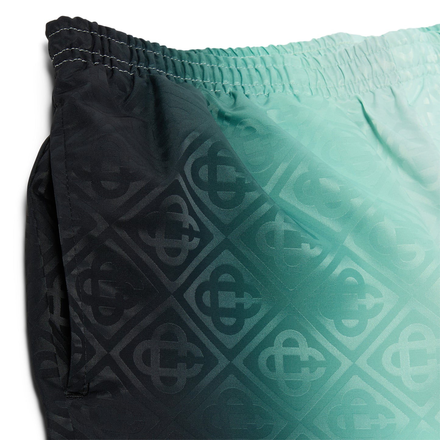 Casablanca Gradient Monogram Jacquard Swim Shorts (Black)