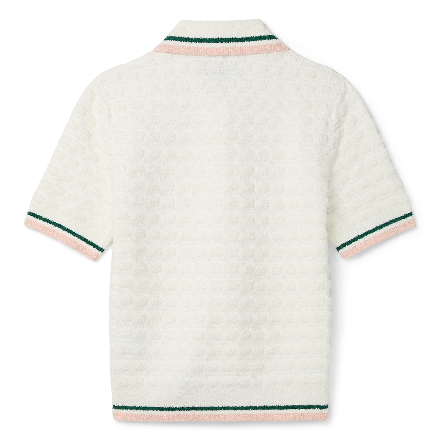 Casablanca Boucle Polo Shirt (White)
