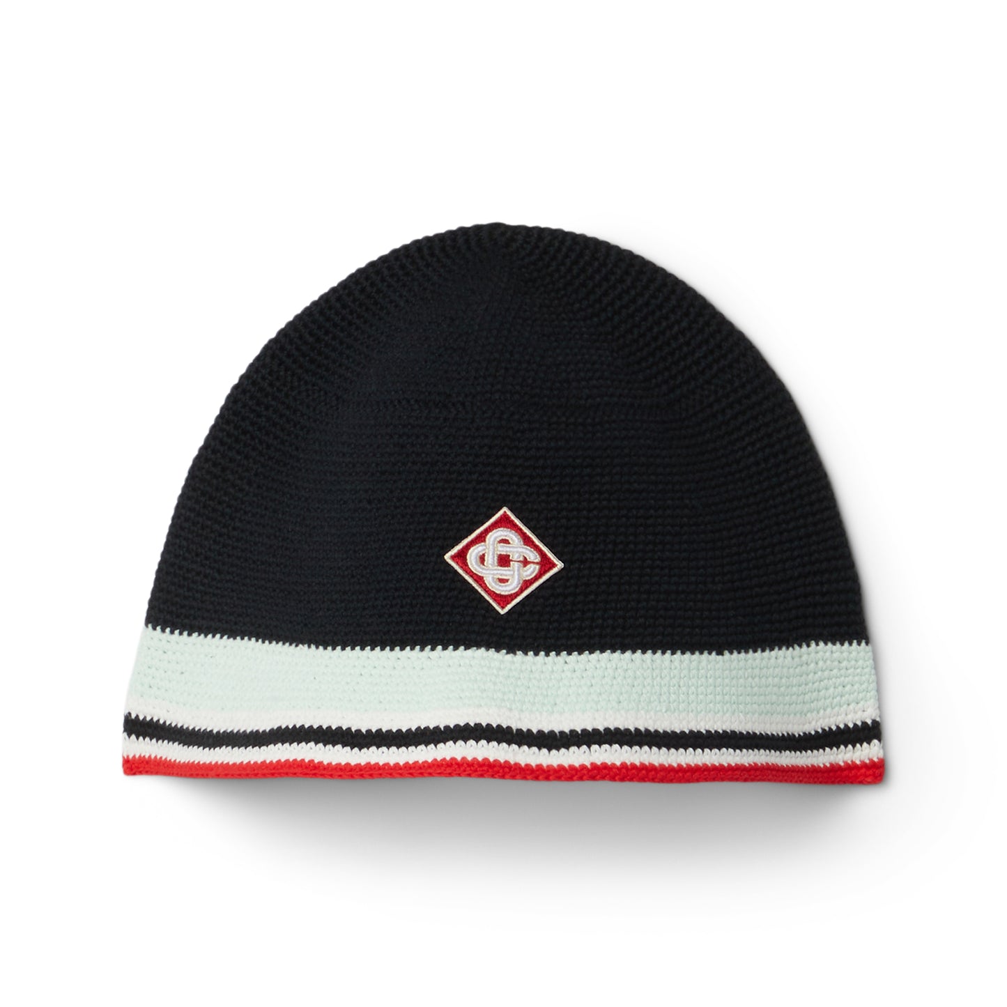Casablanca Stripe Crochet Hat (Black)