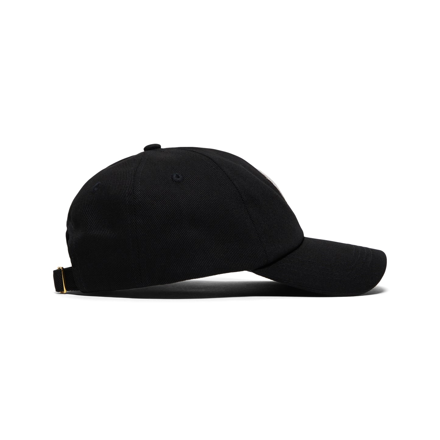 Casablanca Logo Round Embroidered Patch Cap (Black)