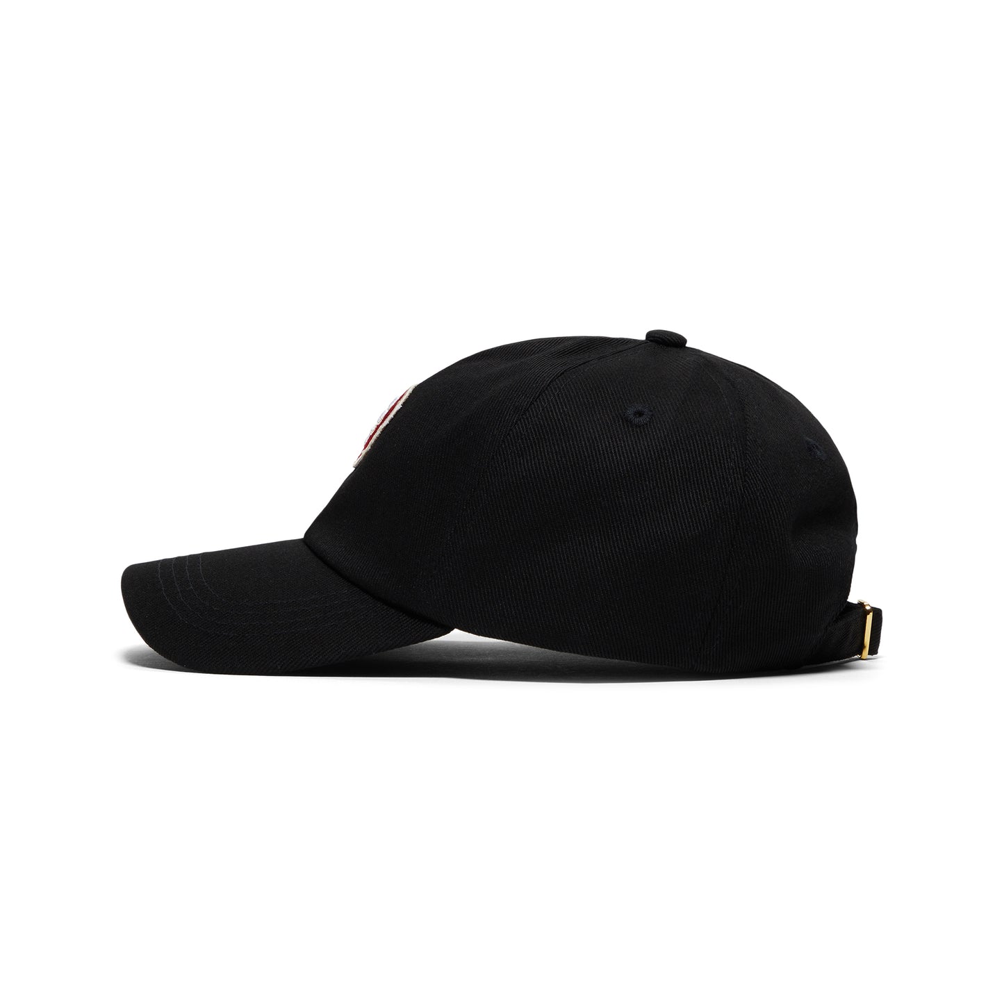 Casablanca Logo Round Embroidered Patch Cap (Black)