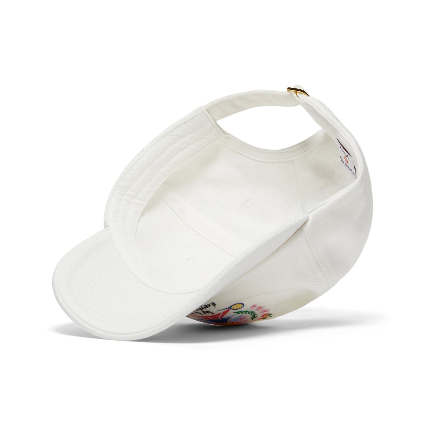 Casablanca Casa Way Mountain Embroidered Cap (White)