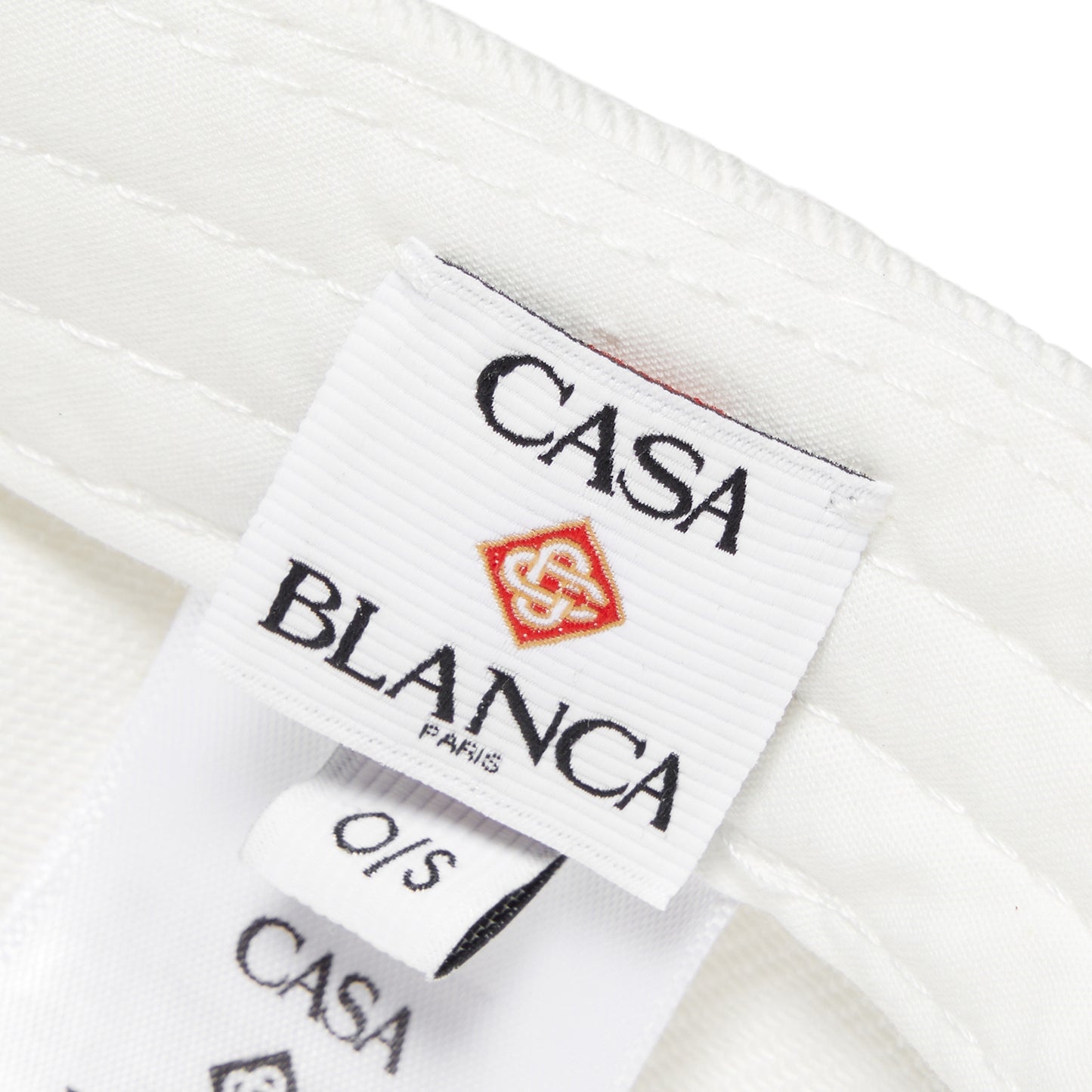 Casablanca Casa Way Mountain Embroidered Cap (White)
