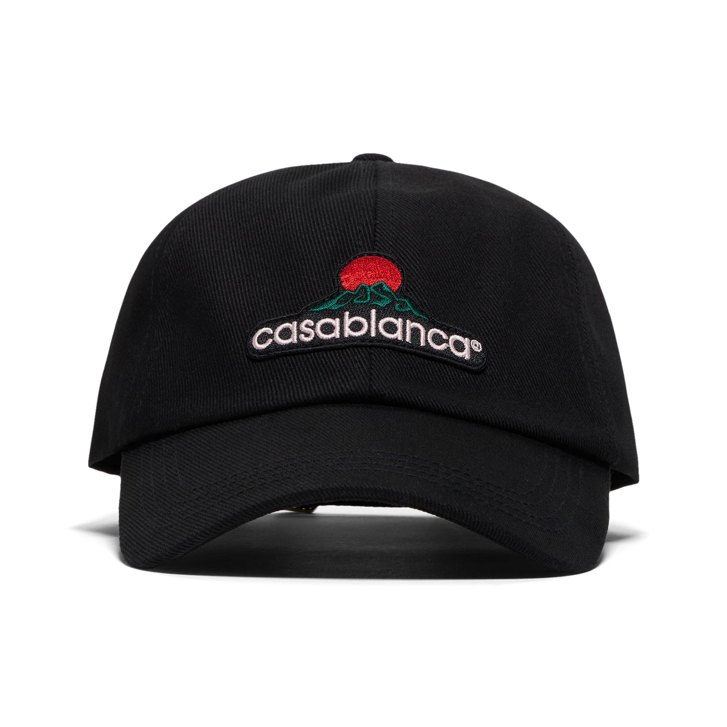 Casablanca Montagne Sportif Embroidered Cap (Black)