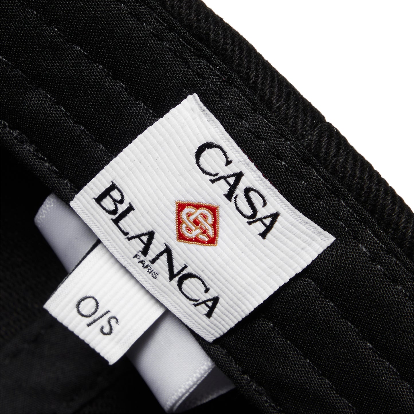 Casablanca Montagne Sportif Embroidered Cap (Black)