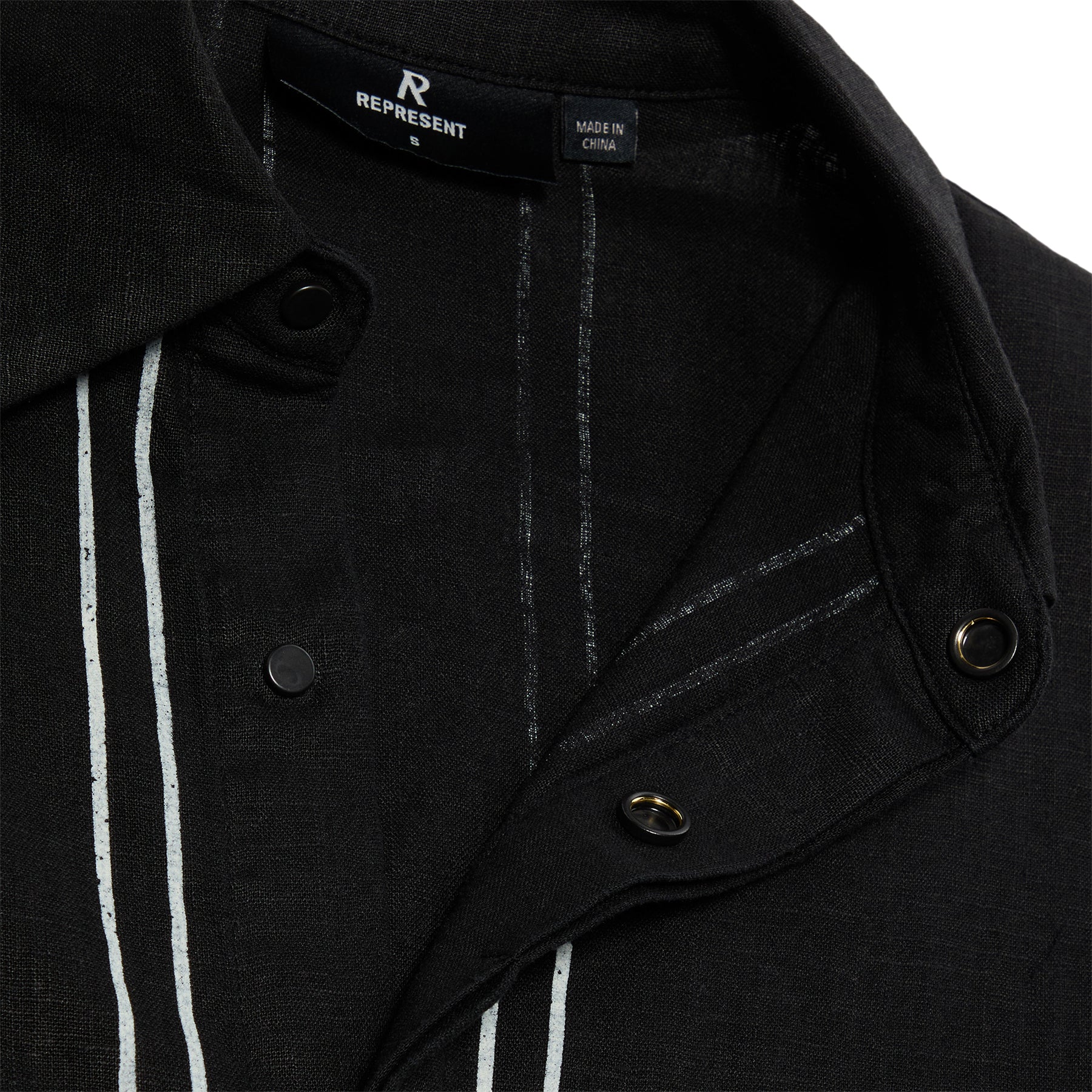 REPRESENT Border Shirt (Jet black)