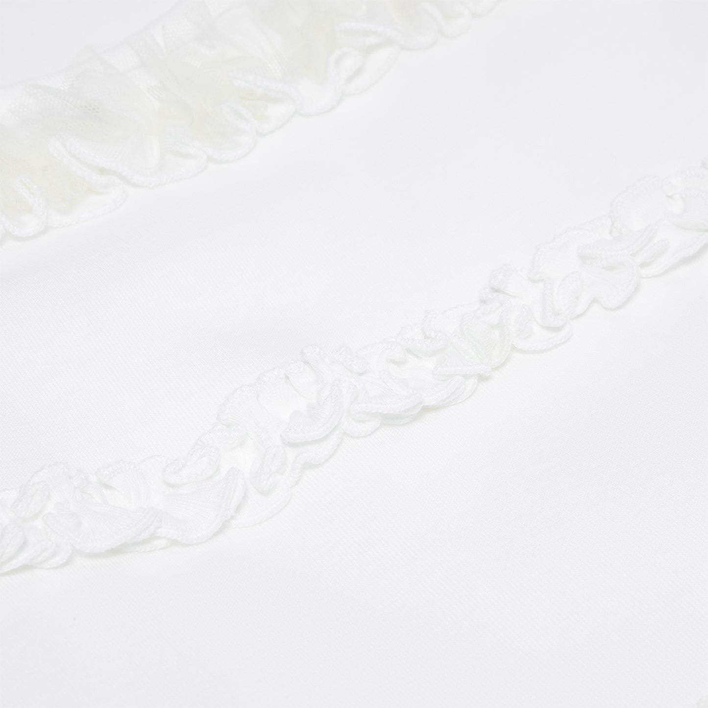 Simone Rocha Fitted Ruffle Frill Tank Top (White)