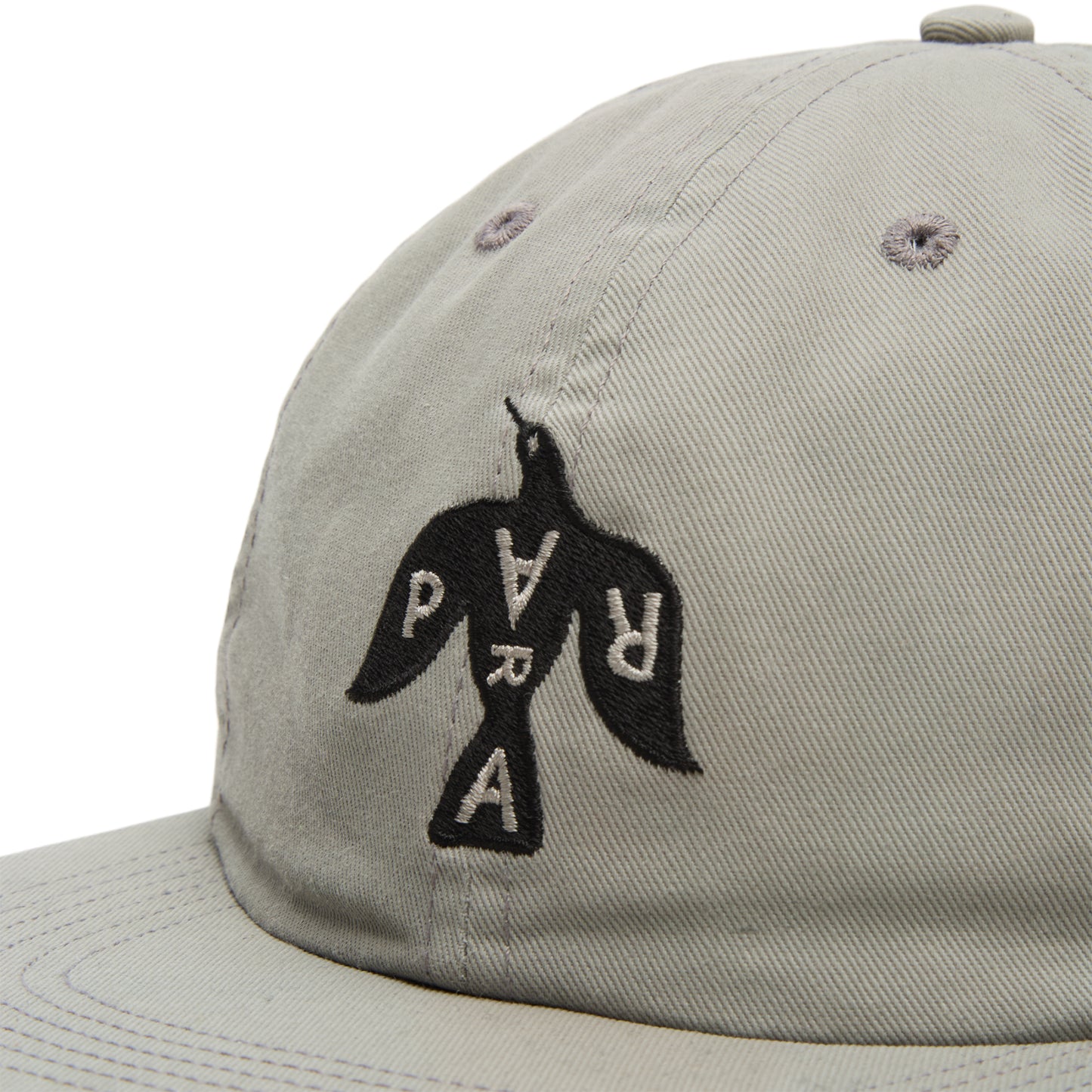 by Parra Crow Logo 6 Panel Hat (Grey)