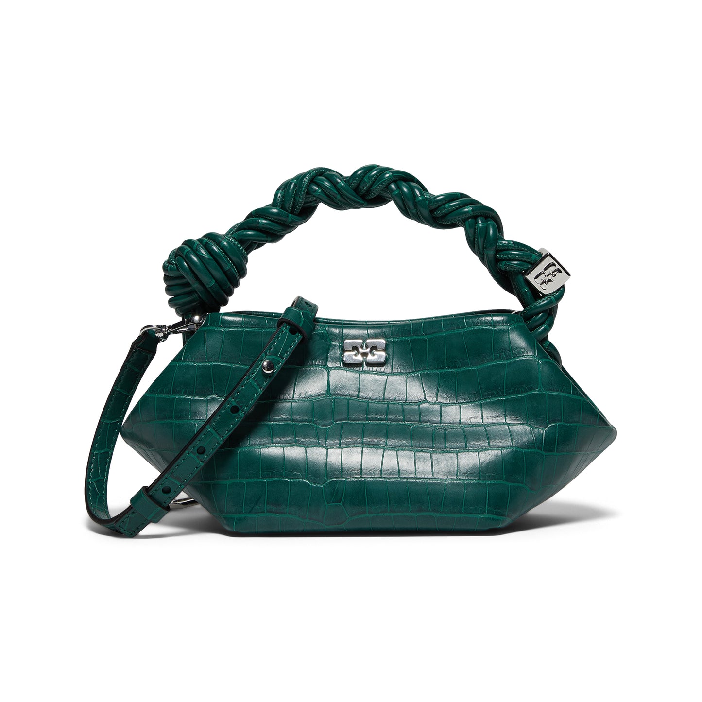 GANNI Bou Bag Mini Croco (Pineneedle)