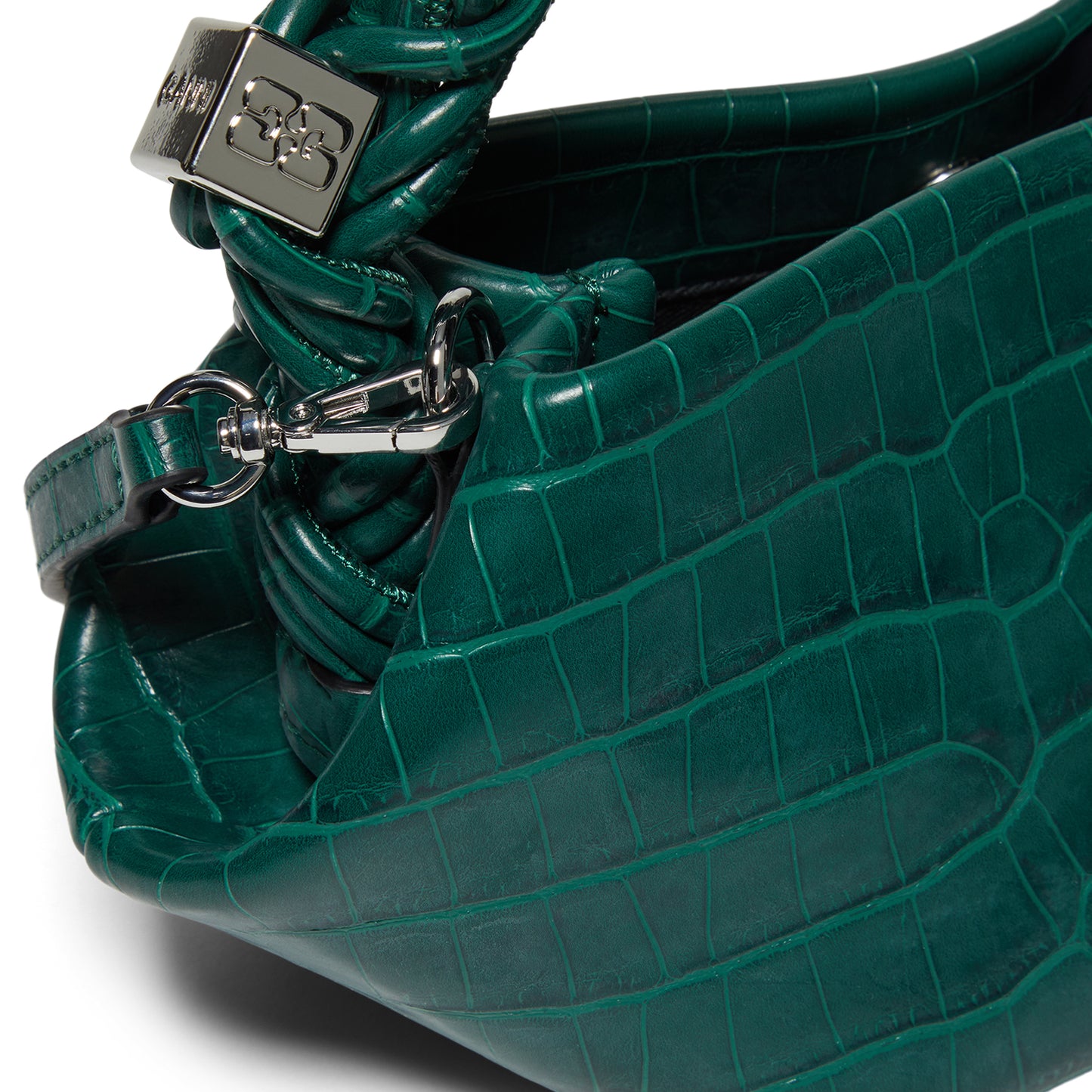 GANNI Bou Bag Mini Croco (Pineneedle)