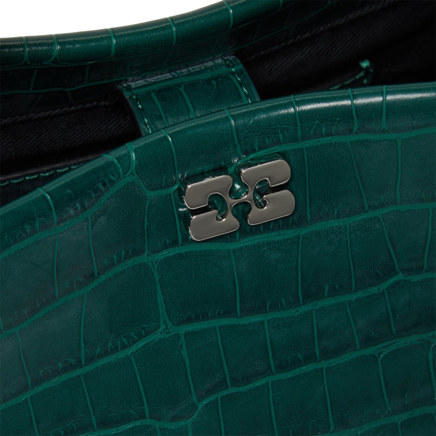 GANNI Bou Bag Mini Croco (Pineneedle)