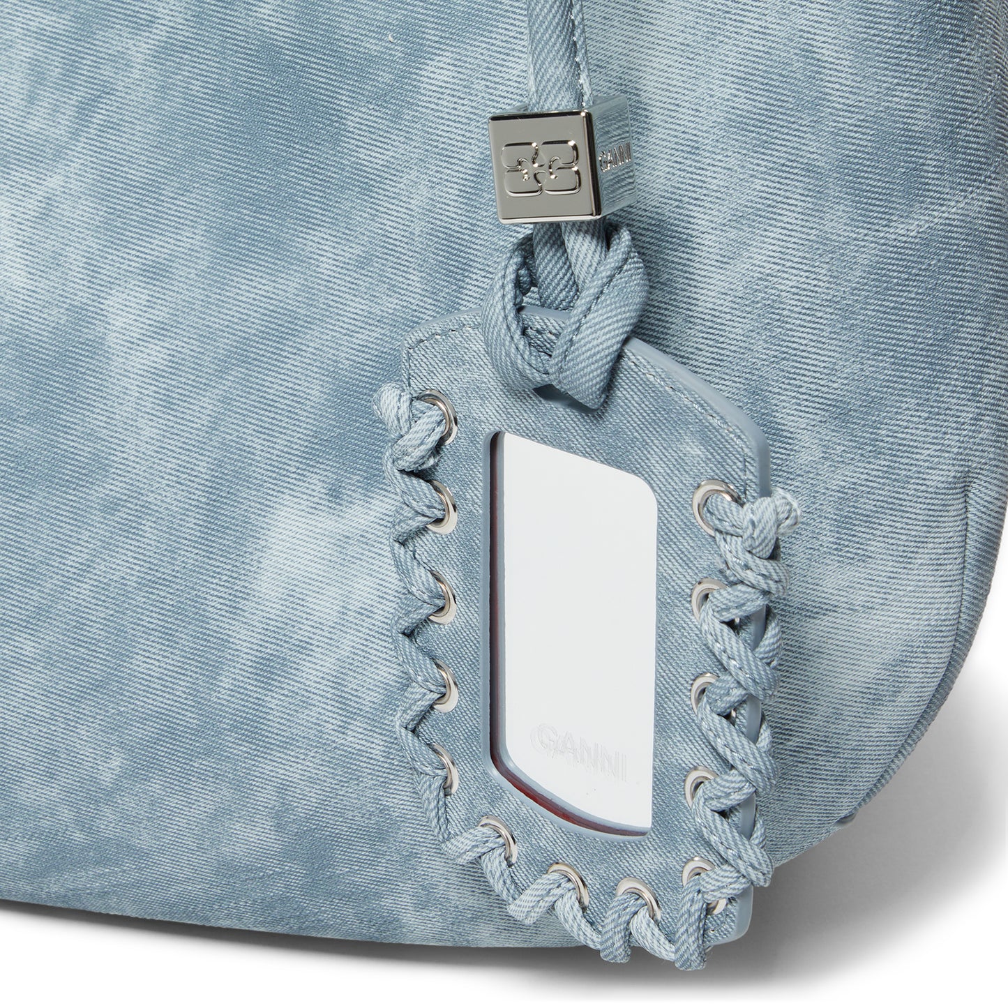 GANNI Bou Bag Hobo Medium Bleached (Celestial Blue)