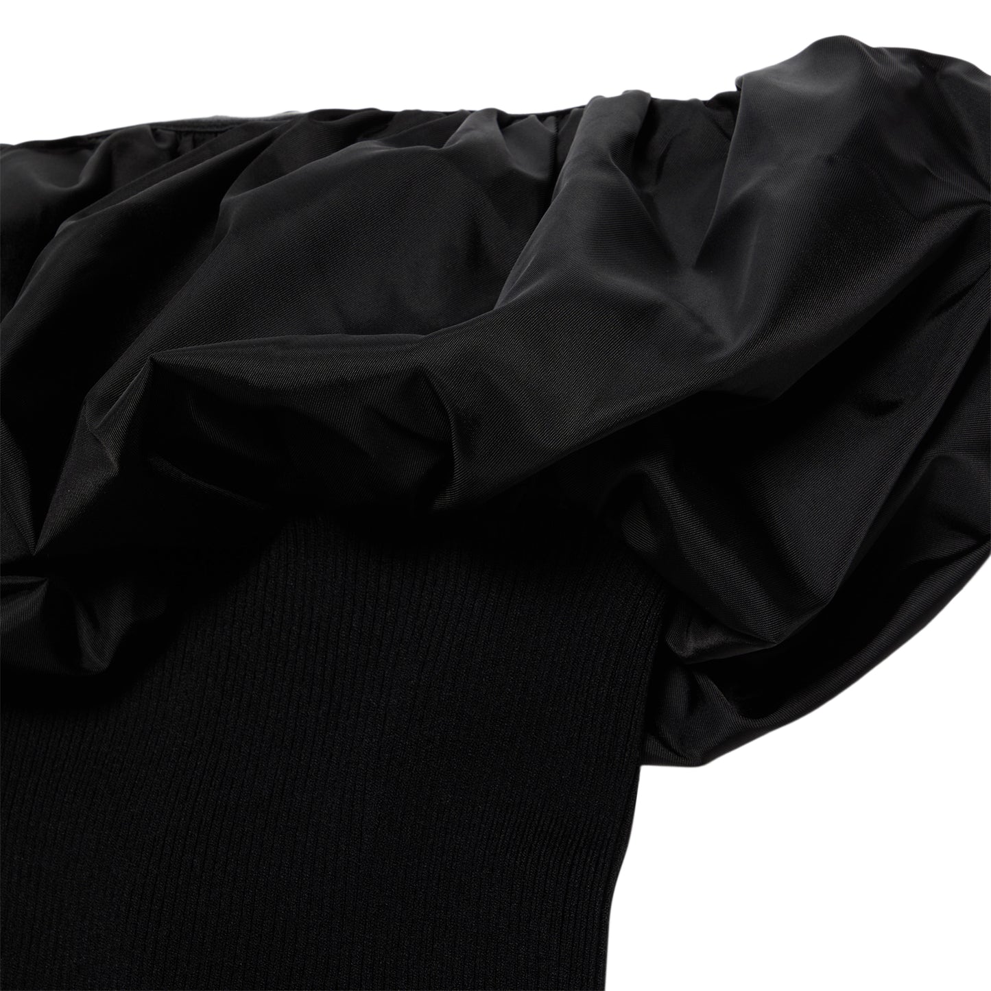 GANNI Melange Knit Top (Black)