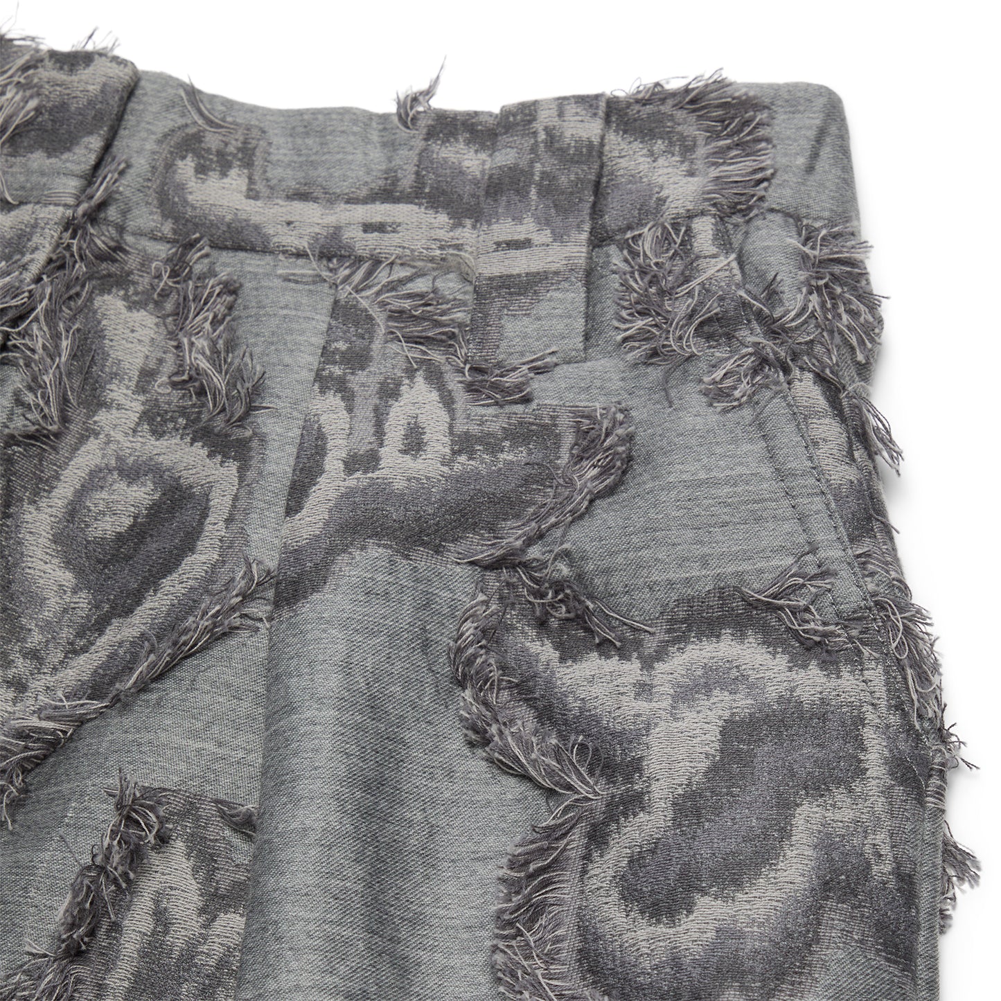 GANNI Fil Coupe Suiting Big Pleat Pants (Mockingbird)