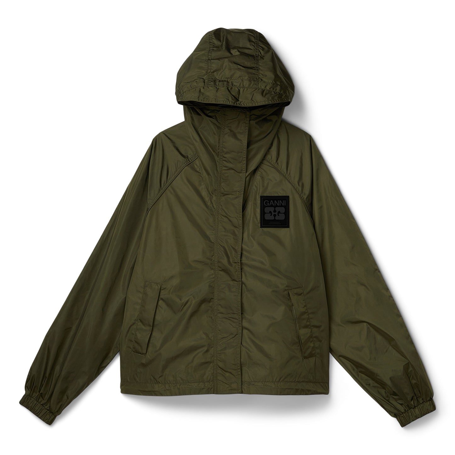 GANNI Flyweight Nylon Jacket (Kalamata)