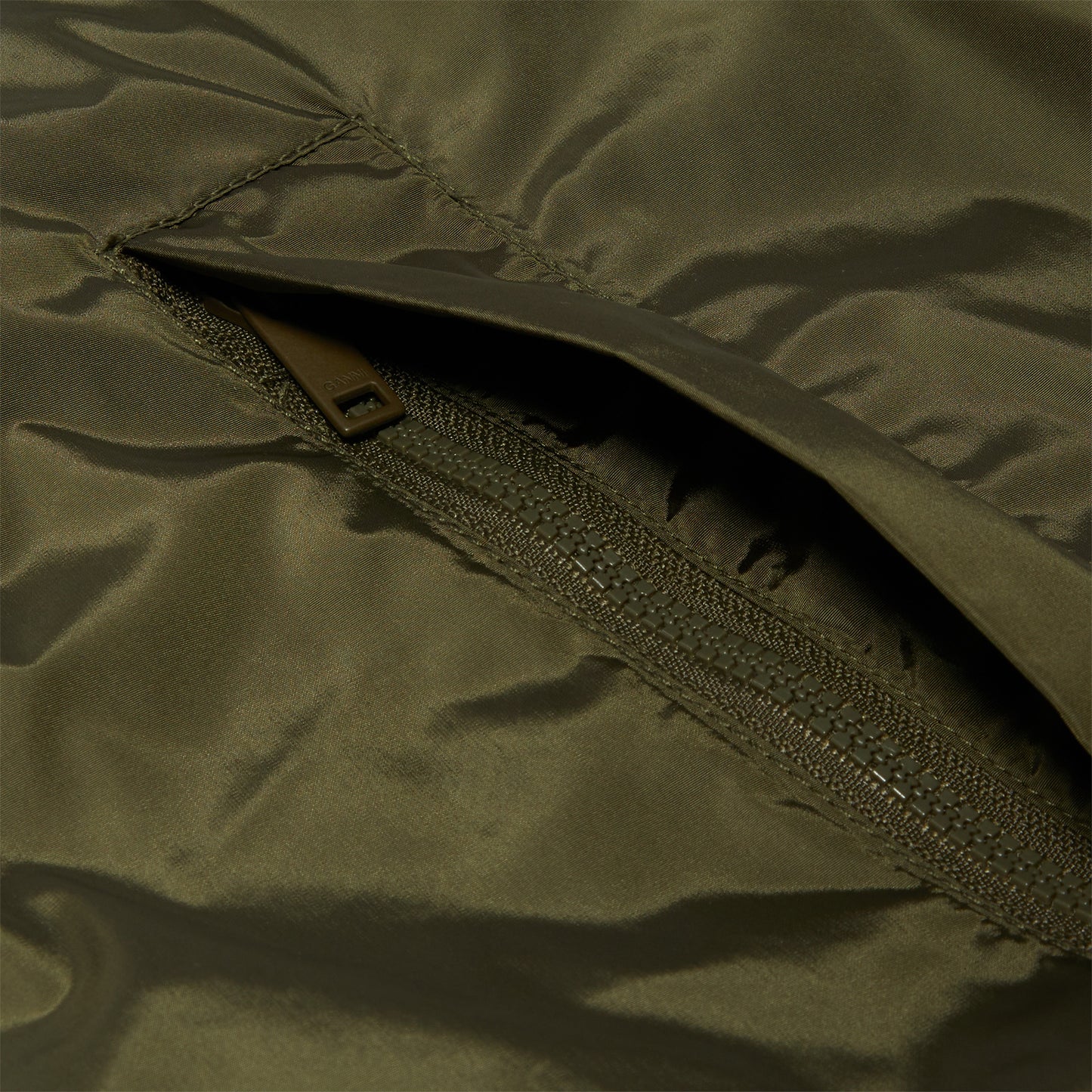 GANNI Flyweight Nylon Jacket (Kalamata)