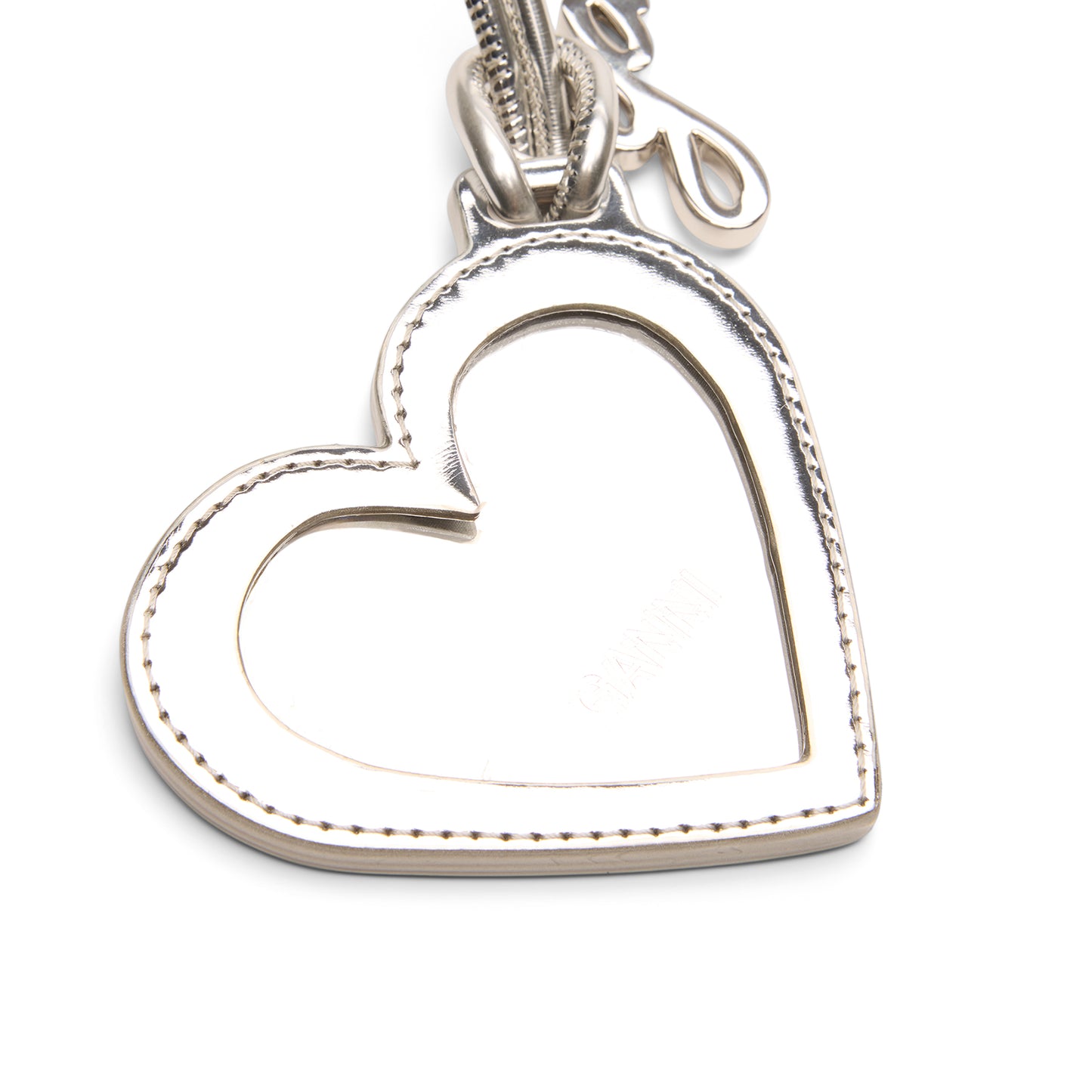 GANNI Bou Heart Mirror (Silver)