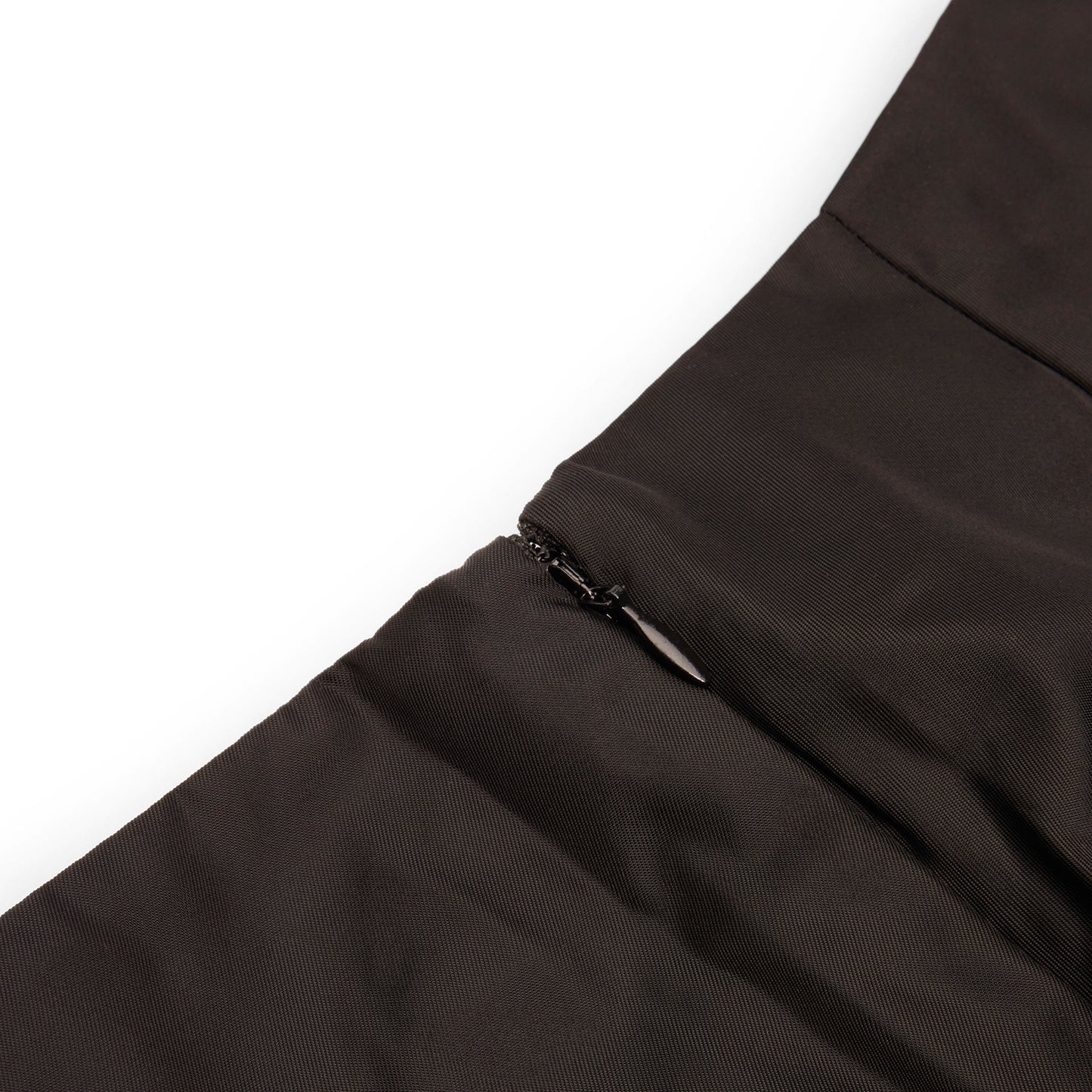 GANNI Duchesse Nylon Mini Skirt (Black)