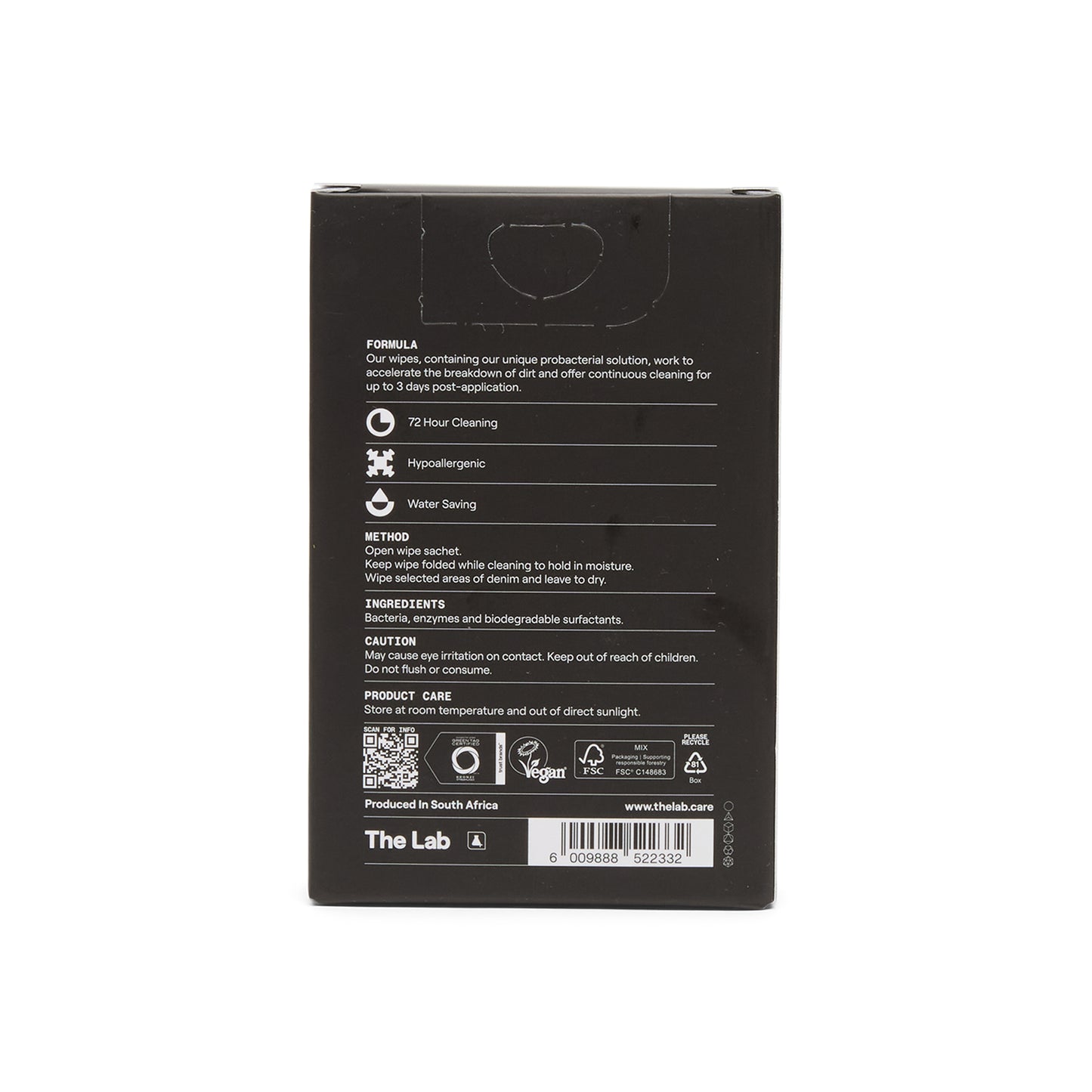The Lab Denim Refresh Wipes (12 Count) (Multi)