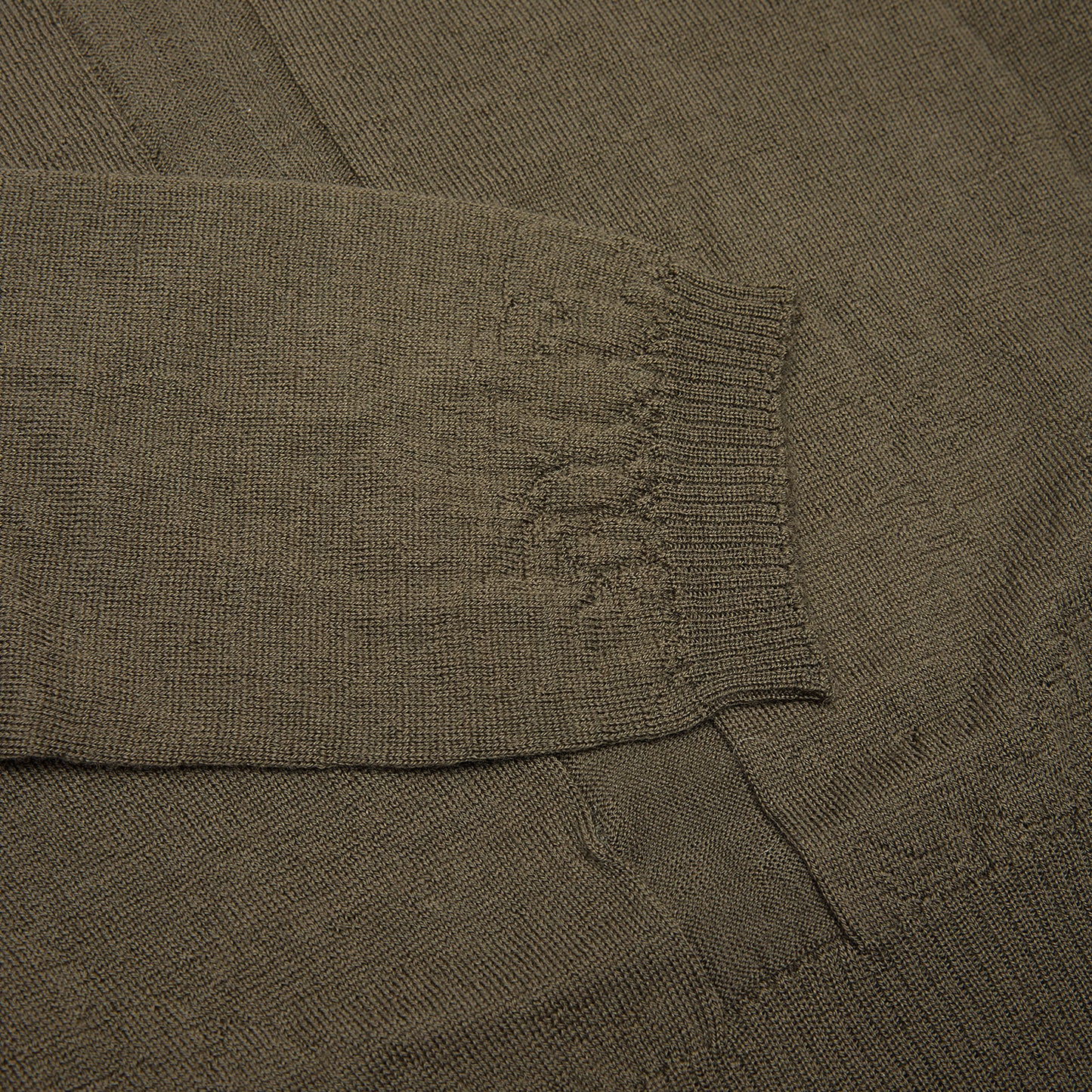 Rick Owens Slashed Long Sleeve Cropped Knit (Bosco)