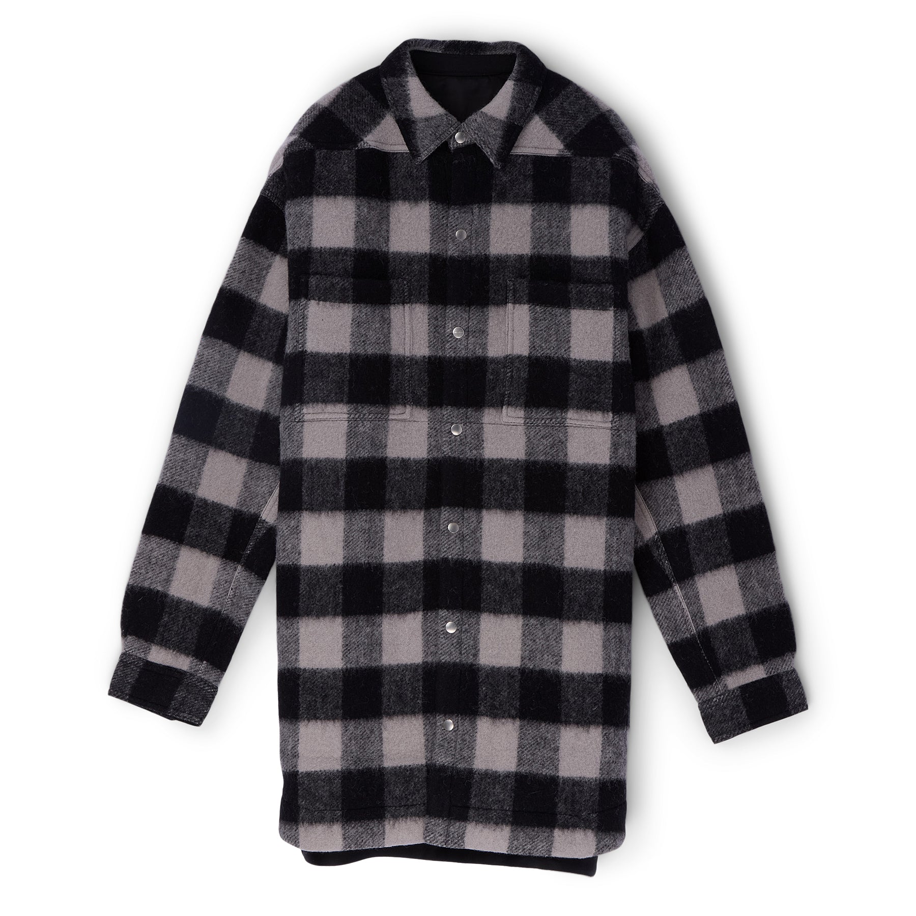 Rick Owens Oversized Outershirt (Black plaid) – CNCPTS