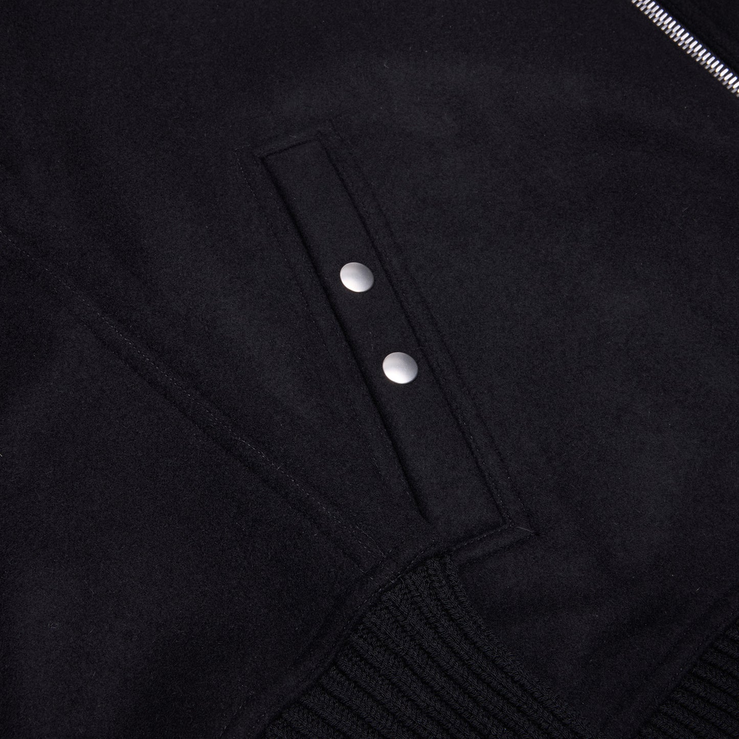 Rick Owens Blixa Dracucollar Bomber Jacket (Black)